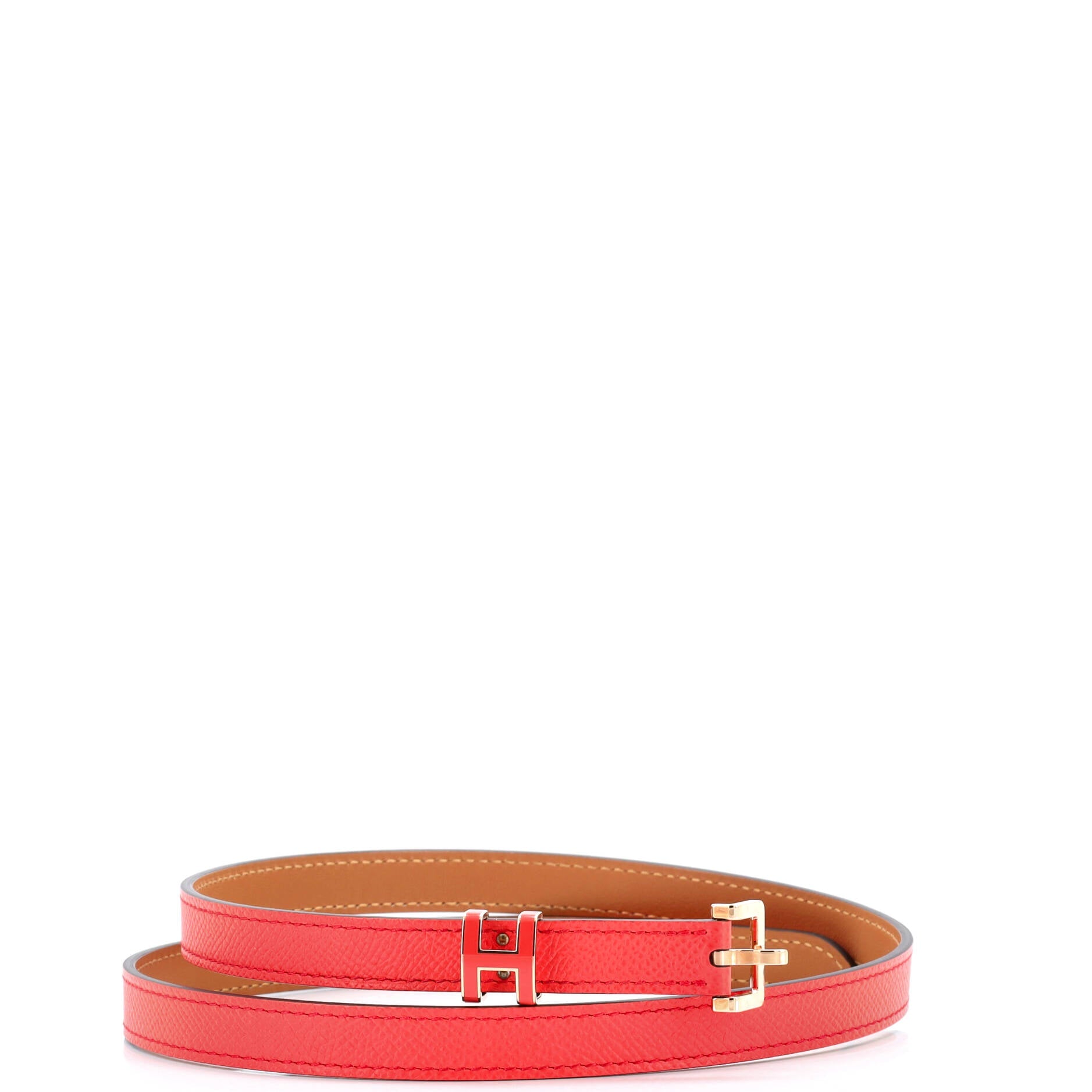 Pop H Belt Leather Thin