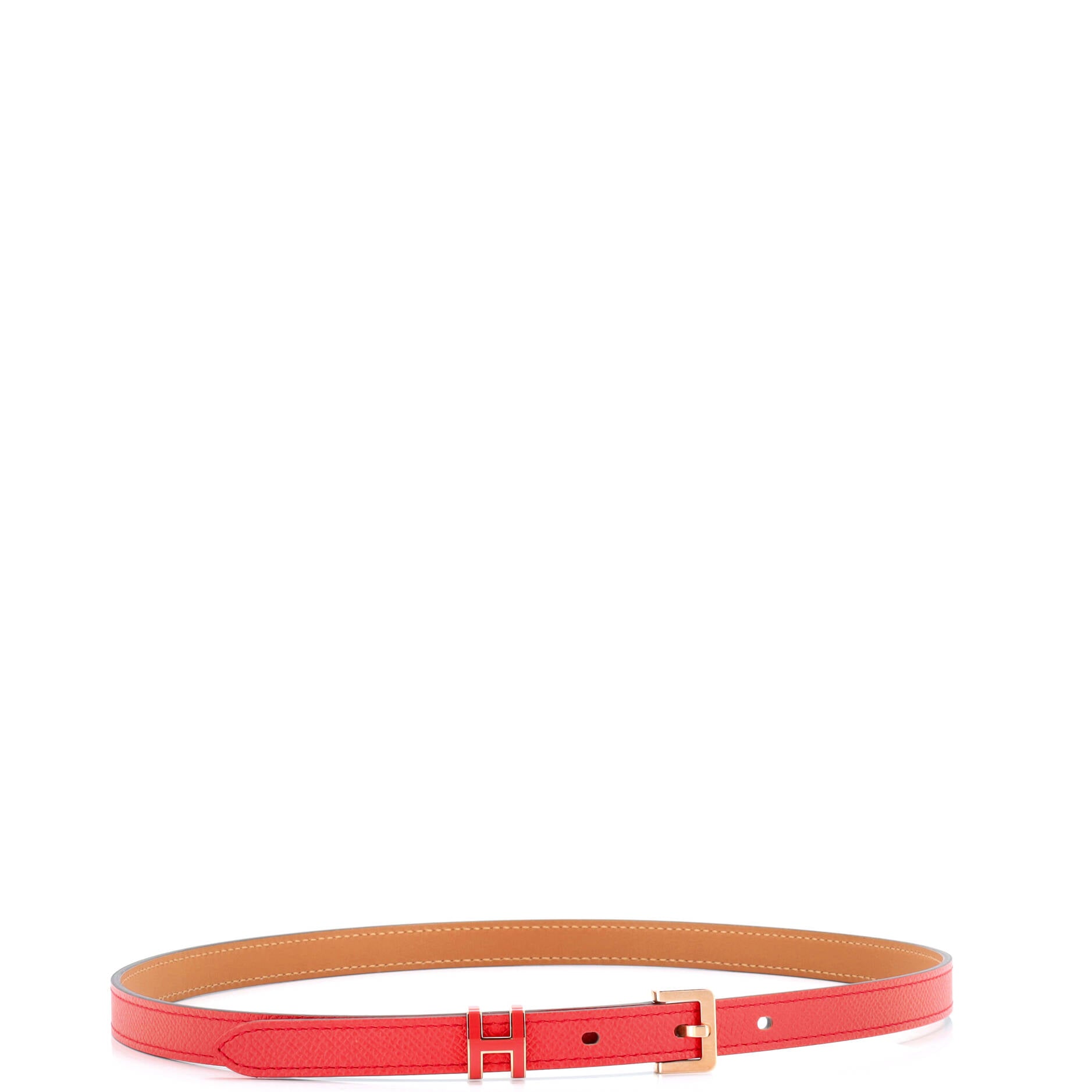 Pop H Belt Leather Thin