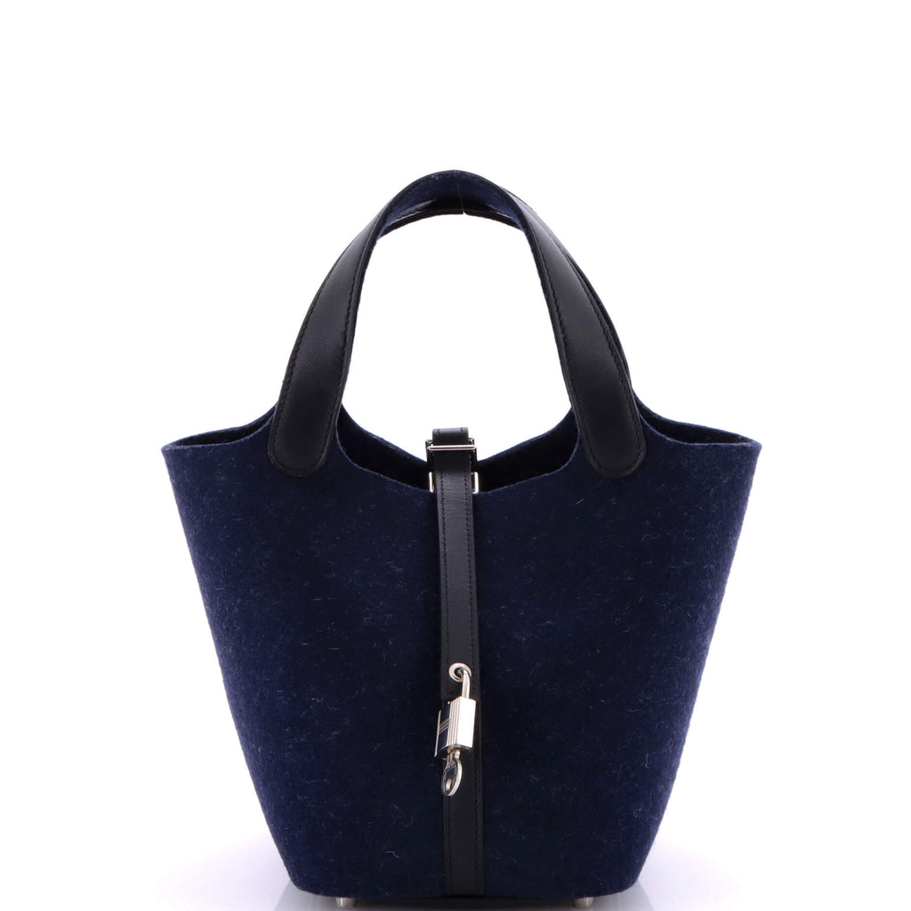 Picotin Lock Bag Felt with Leather PM