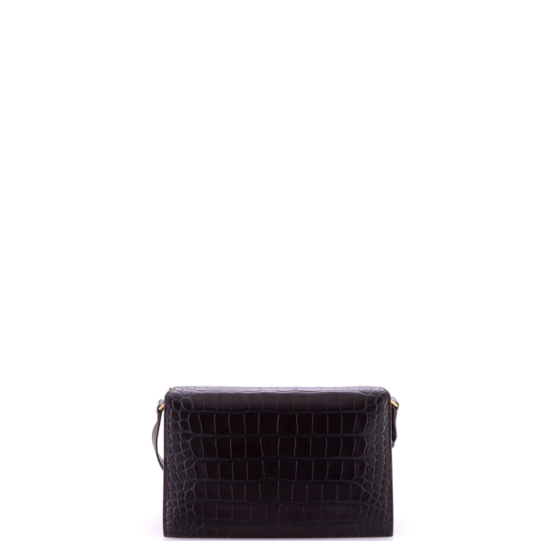 Catherine Crossbody Bag Crocodile Embossed Leather