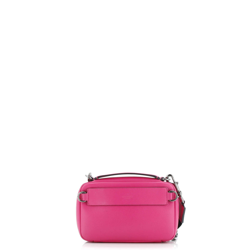 VLogo Zip Around Camera Crossbody Bag Leather