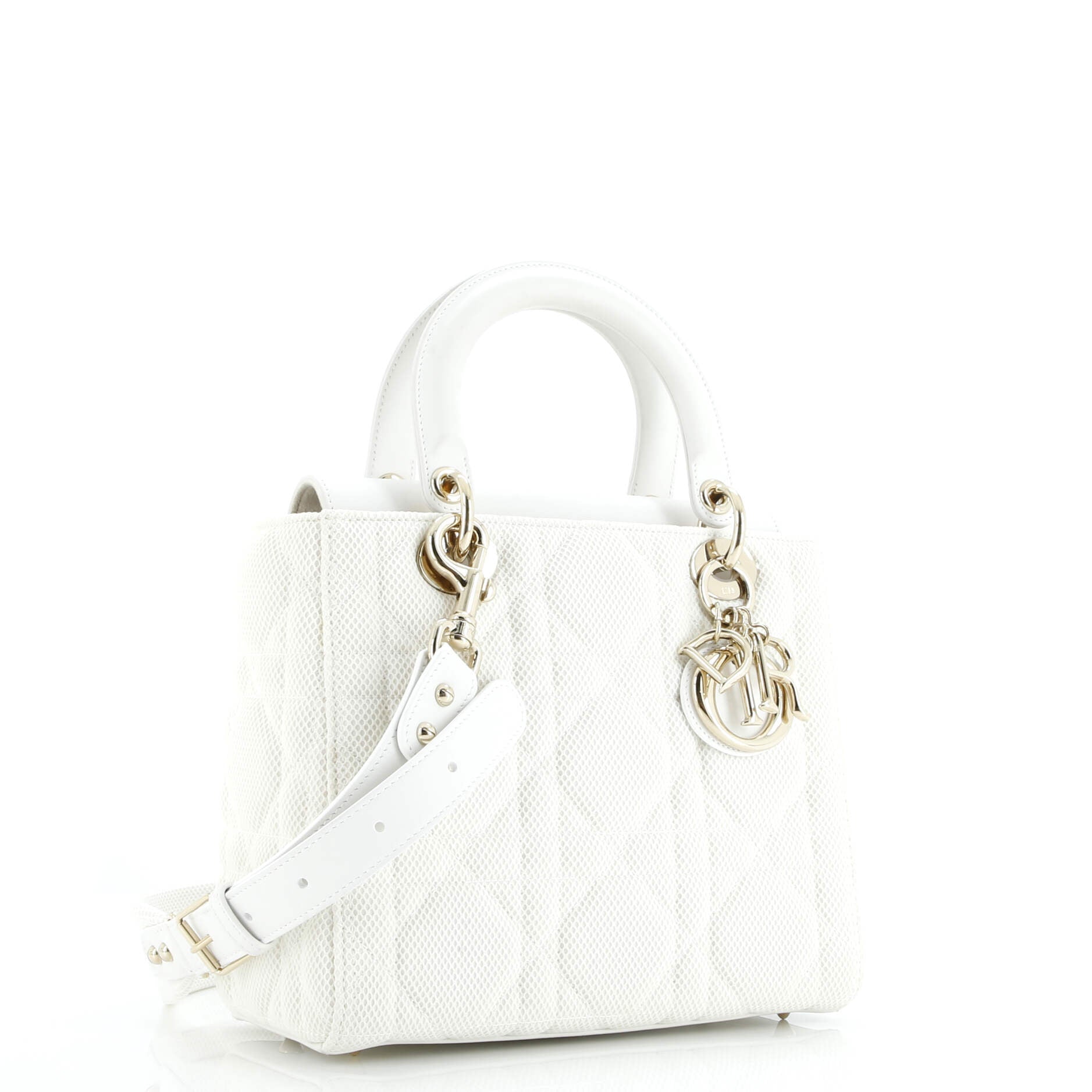 Lady Dior Bag Cannage Quilt Mesh Medium