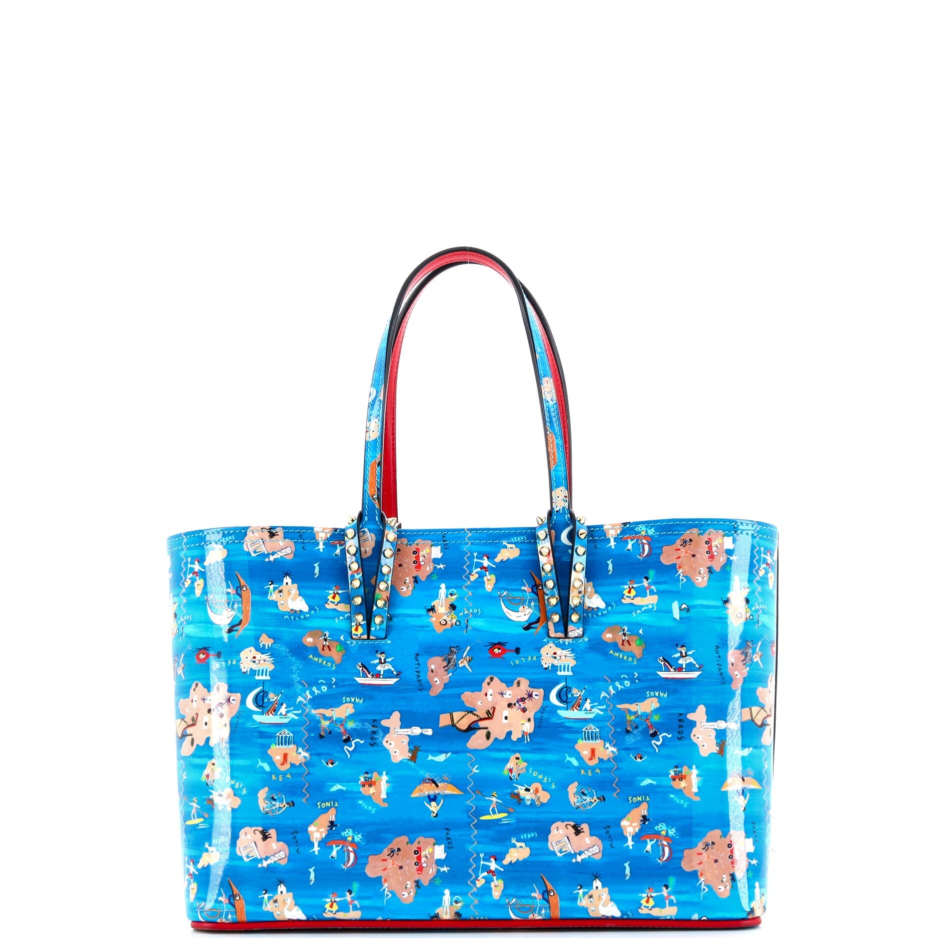 Cabata East West Tote Printed Patent Small