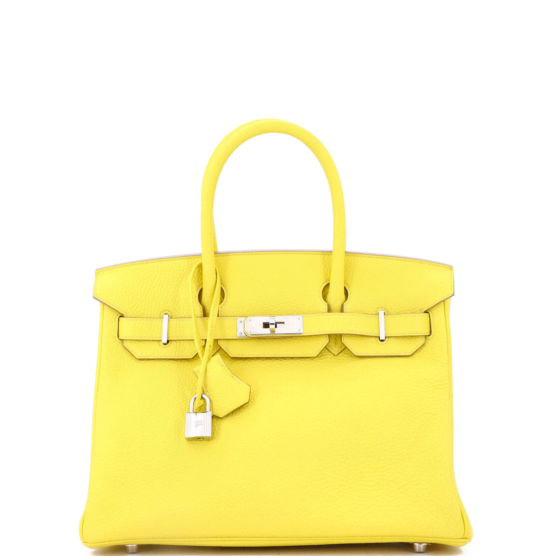 Birkin Handbag Lime Togo with Palladium Hardware 30