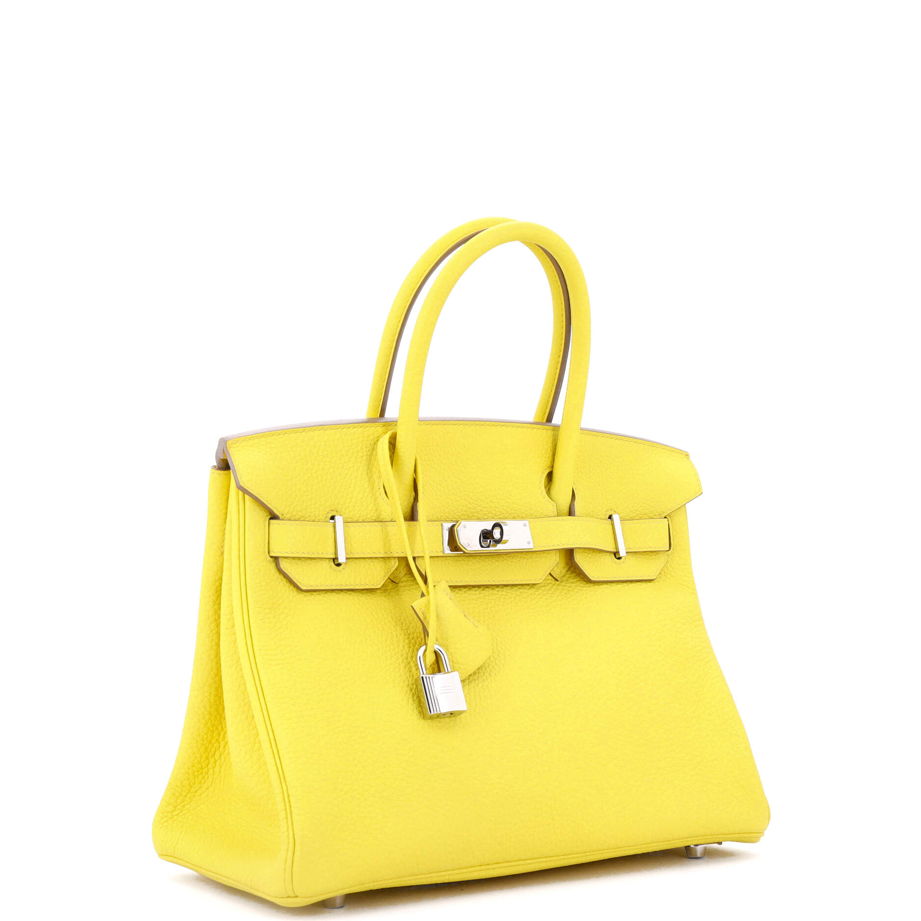 Birkin Handbag Lime Togo with Palladium Hardware 30