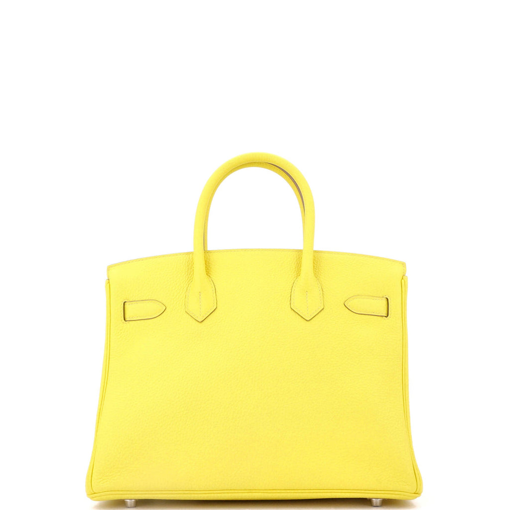 Birkin Handbag Lime Togo with Palladium Hardware 30