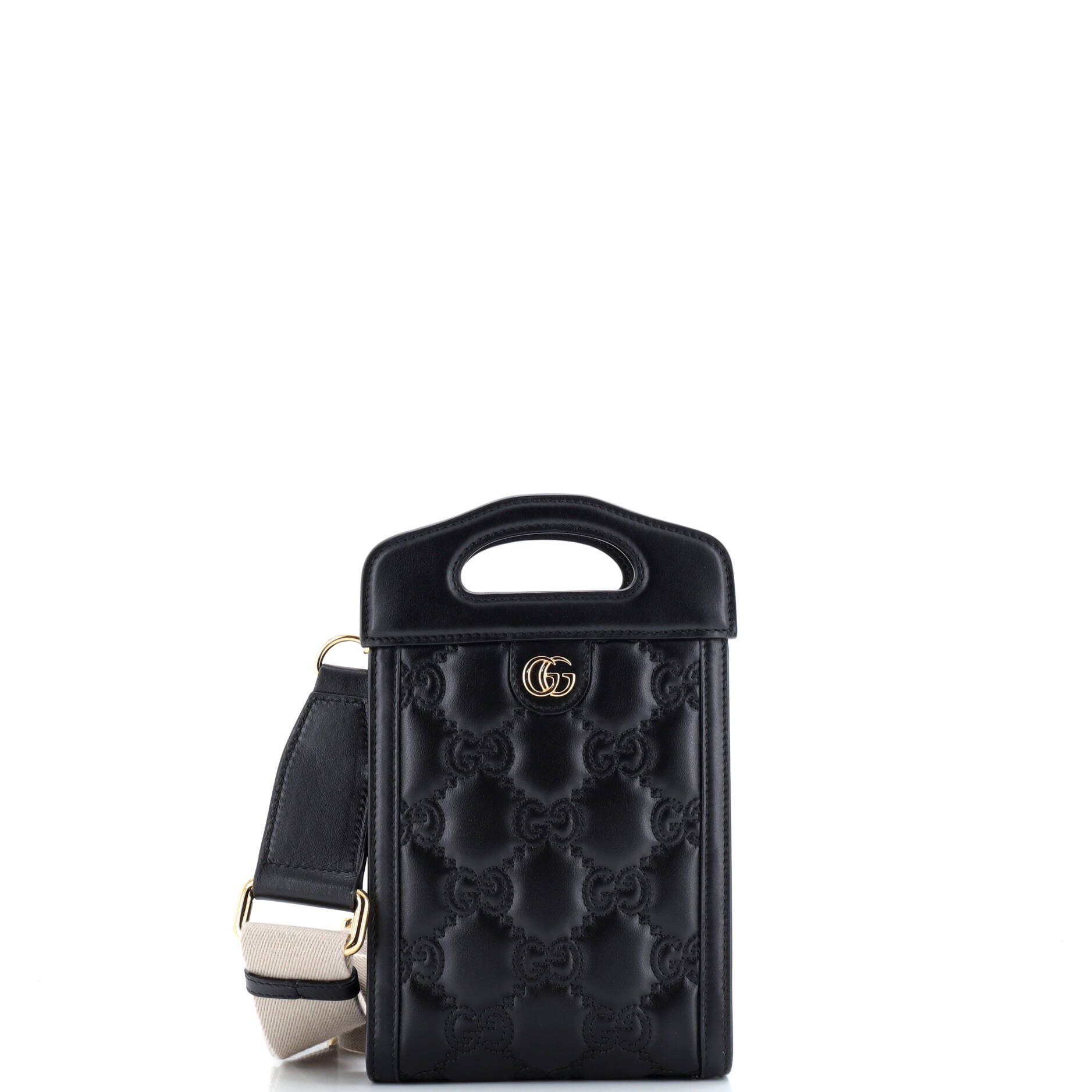Top Handle Crossbody Bag GG Matelasse Leather Mini