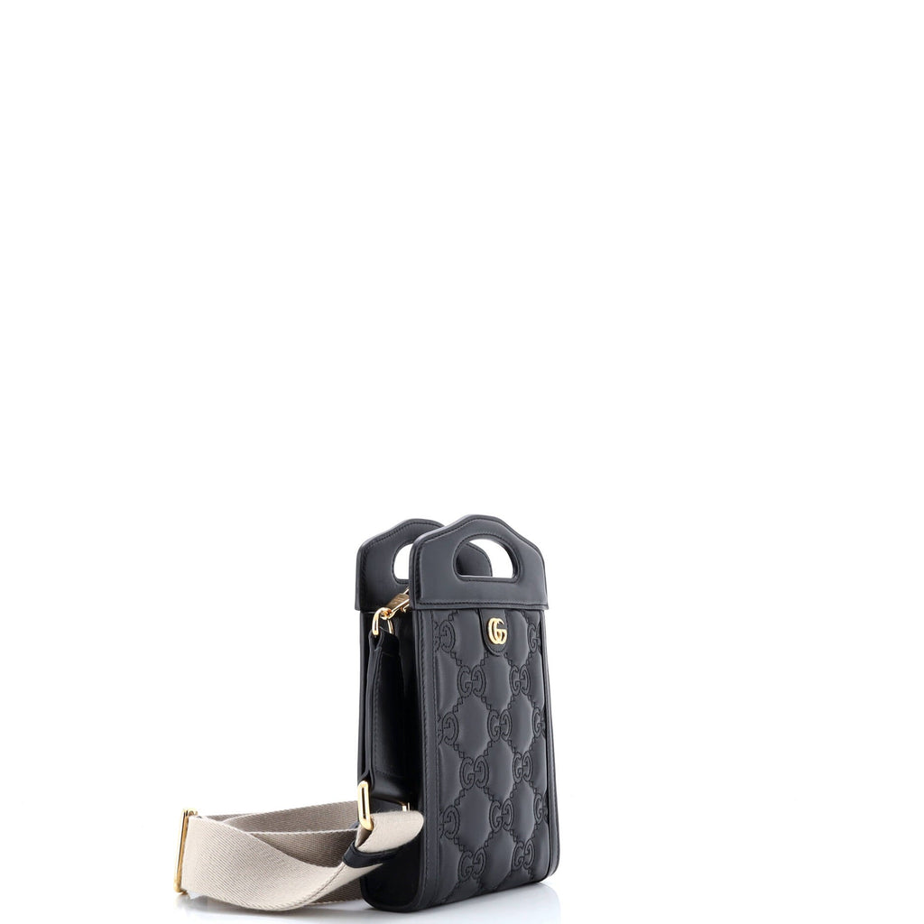 Top Handle Crossbody Bag GG Matelasse Leather Mini