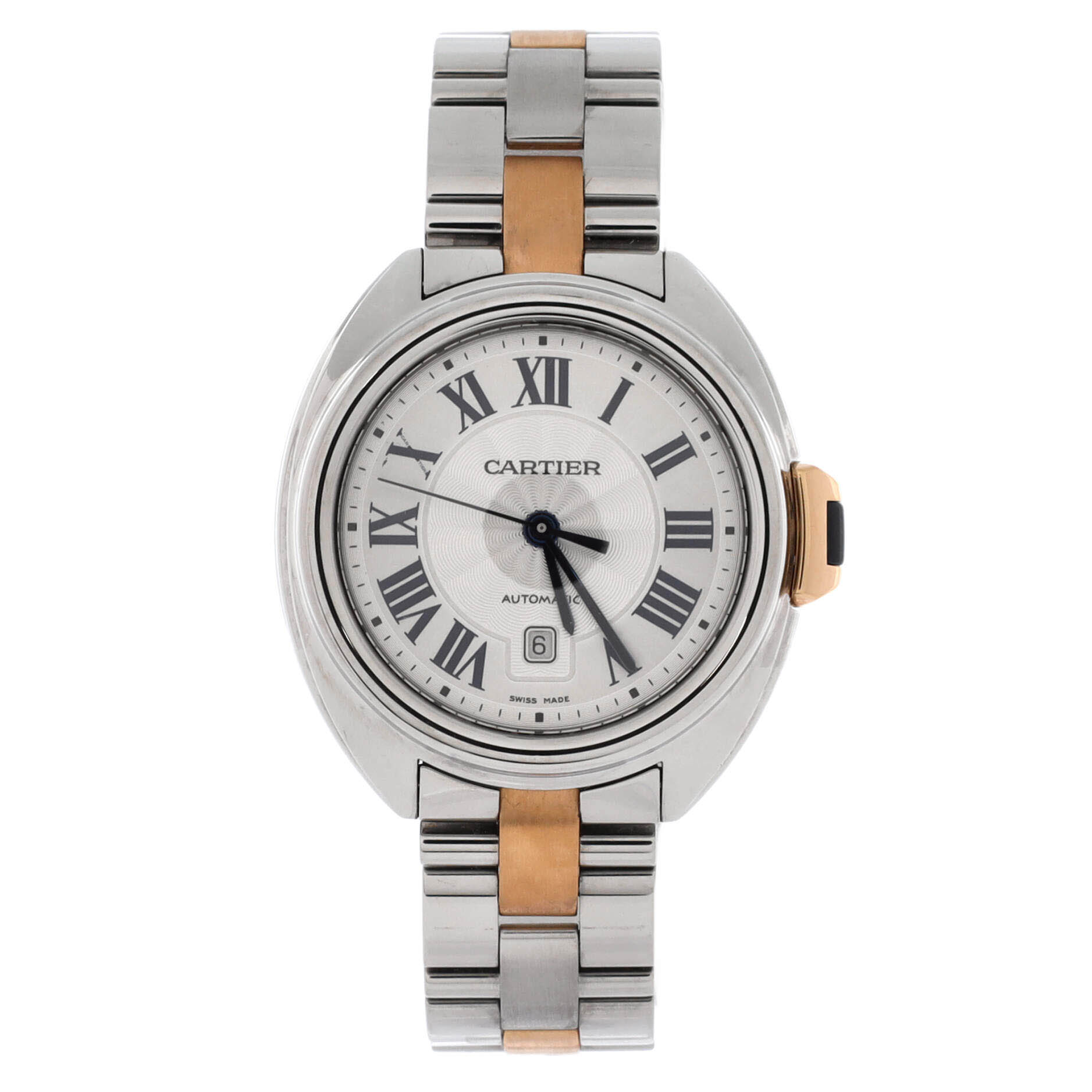 Cle de Cartier Automatic Watch Stainless Steel and Rose Gold 31