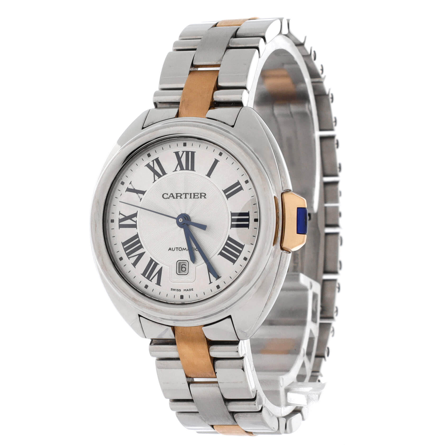 Cle de Cartier Automatic Watch Stainless Steel and Rose Gold 31