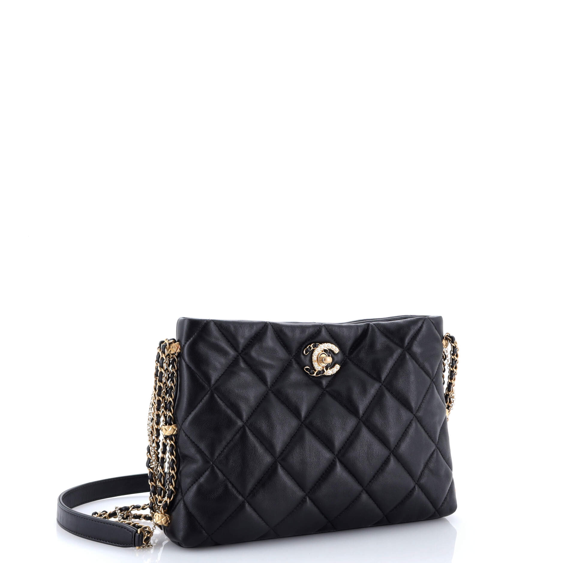 Crush on Chains Hobo Quilted Lambskin