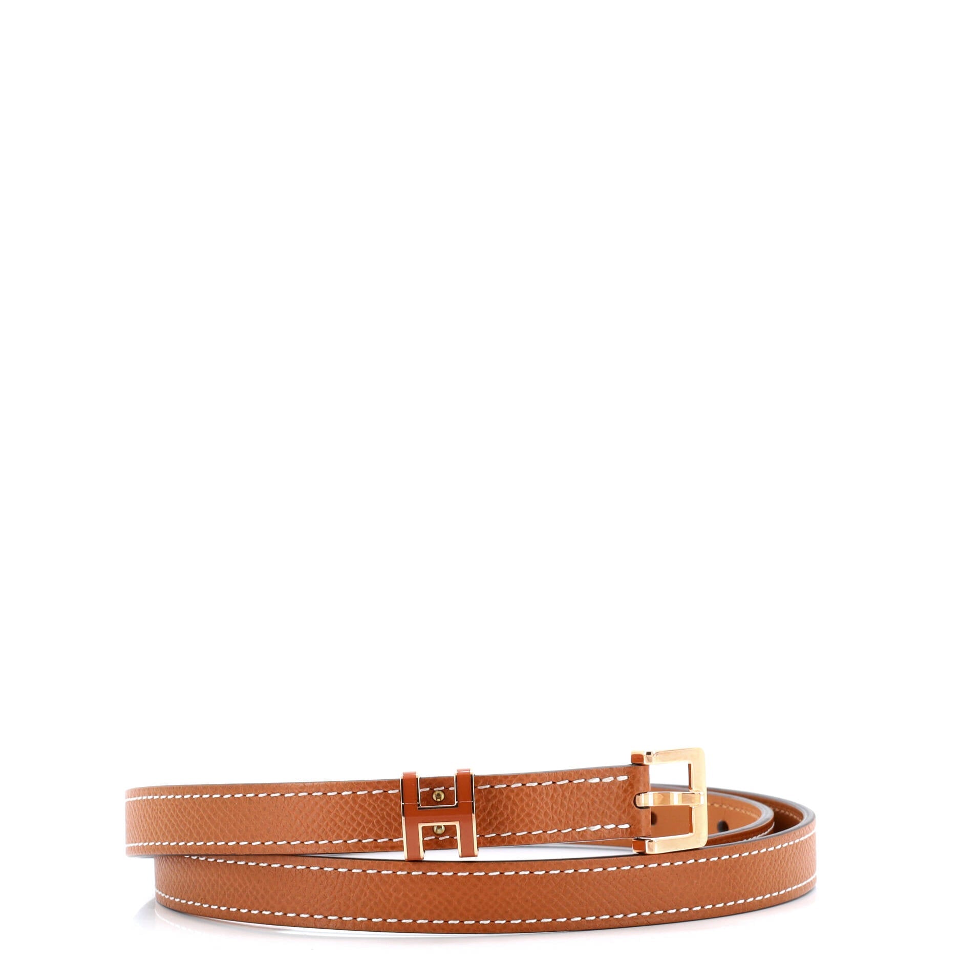 Pop H Belt Leather Thin
