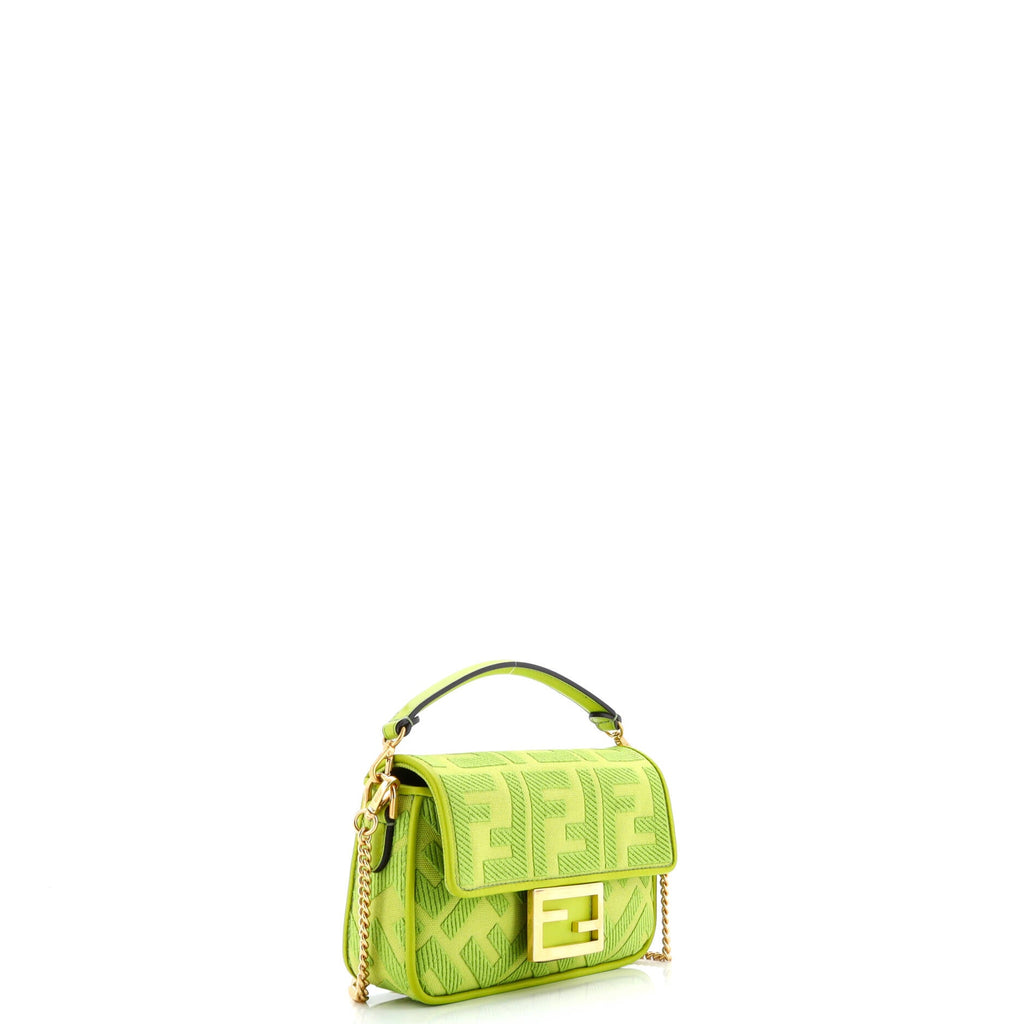 Baguette NM Bag Zucca Embroidered Canvas Mini