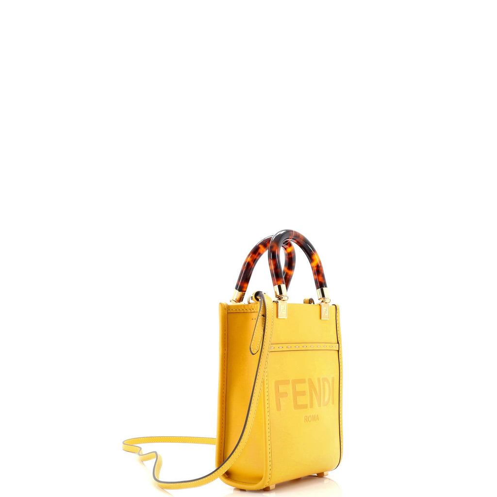 Sunshine Shopper Tote Leather Mini