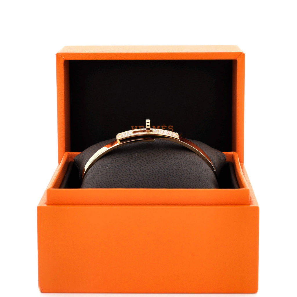 Kelly Bracelet 18K Rose Gold and Pave Diamonds Small