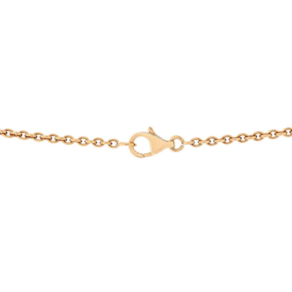 Pure Alhambra Pendant Necklace 18K Yellow Gold and Mother of Pearl