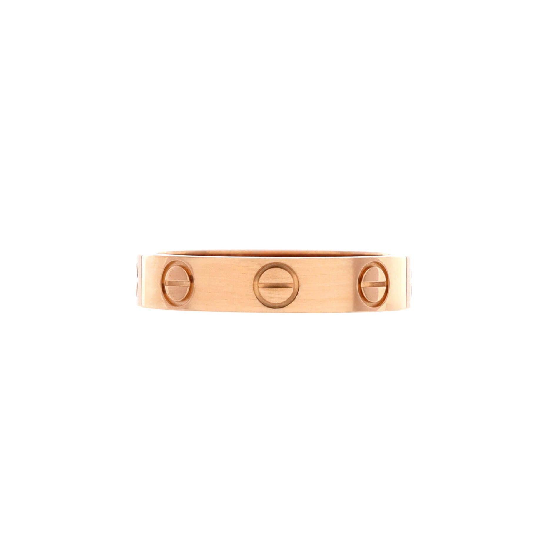 Love Wedding Band Ring 18K Rose Gold