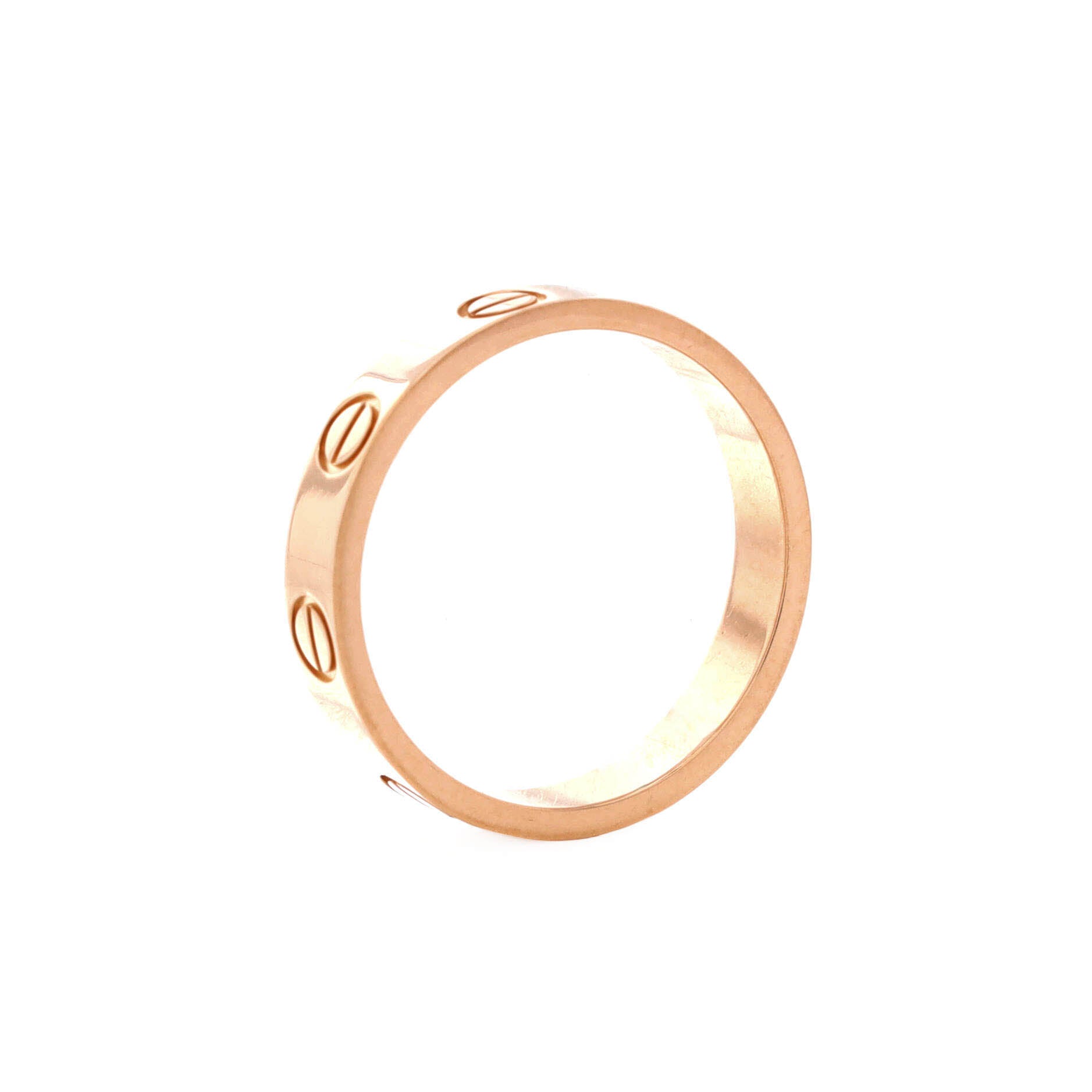 Love Wedding Band Ring 18K Rose Gold