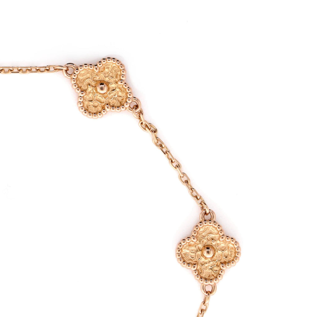 Sweet Alhambra 6 Motifs Bracelet 18K Rose Gold