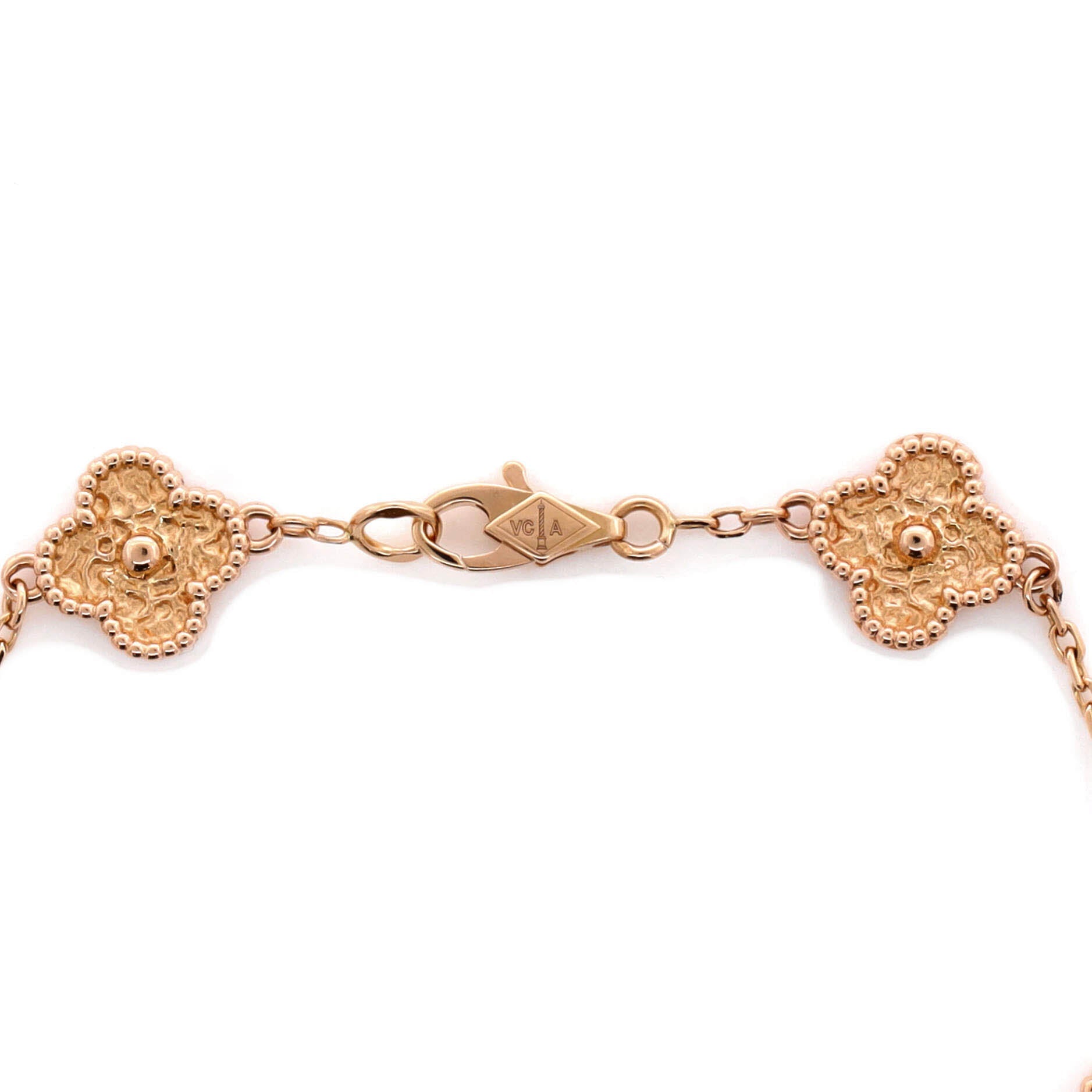 Sweet Alhambra 6 Motifs Bracelet 18K Rose Gold