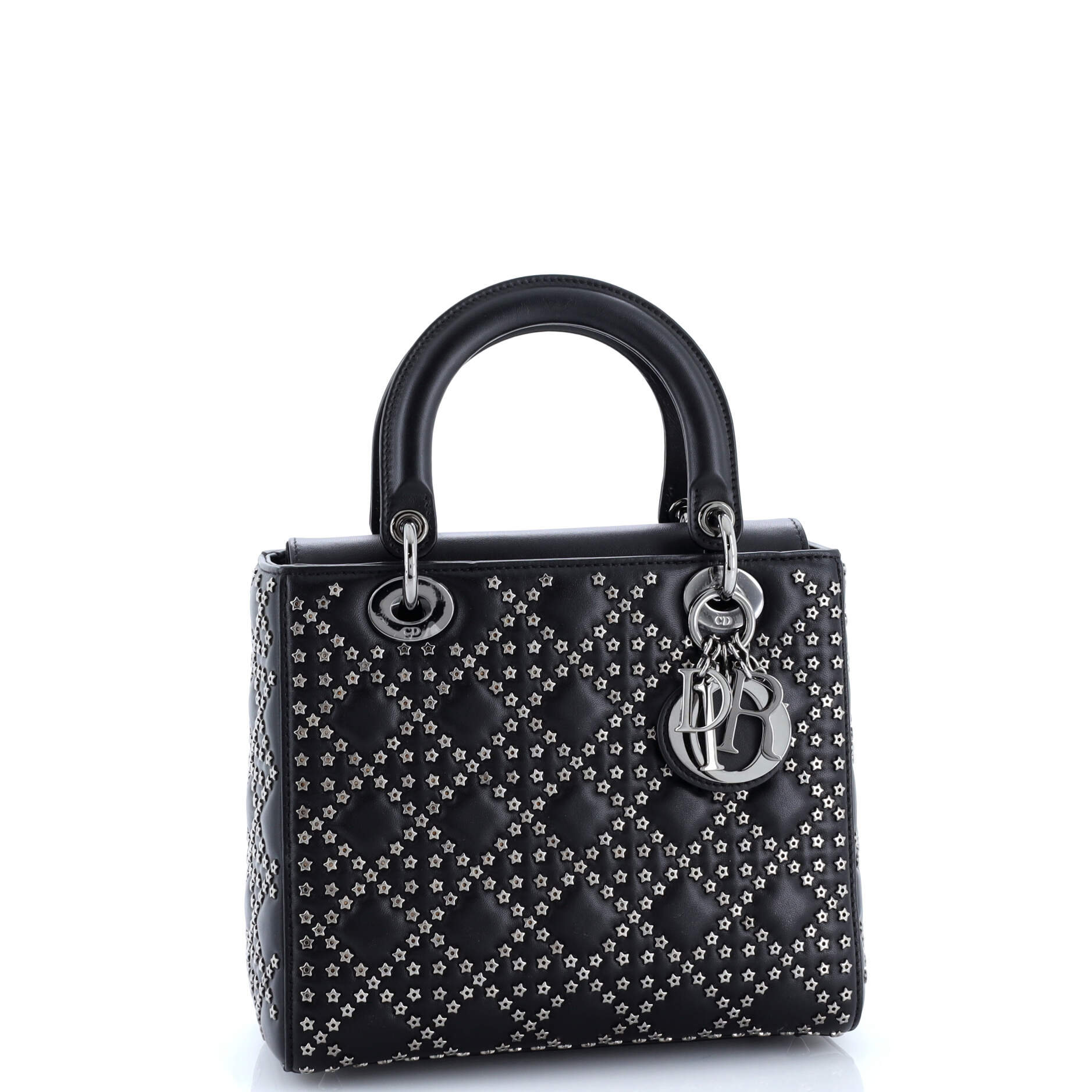 Lady Dior Bag Cannage Lucky Star Studded Lambskin Medium