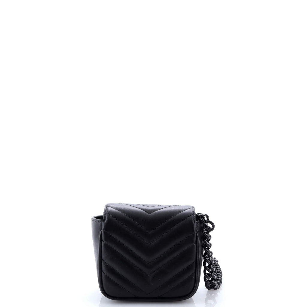 GG Marmont Flap Belt Bag Matelasse Leather Mini