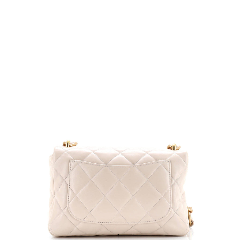 Funky Town Flap Bag Quilted Lambskin Large