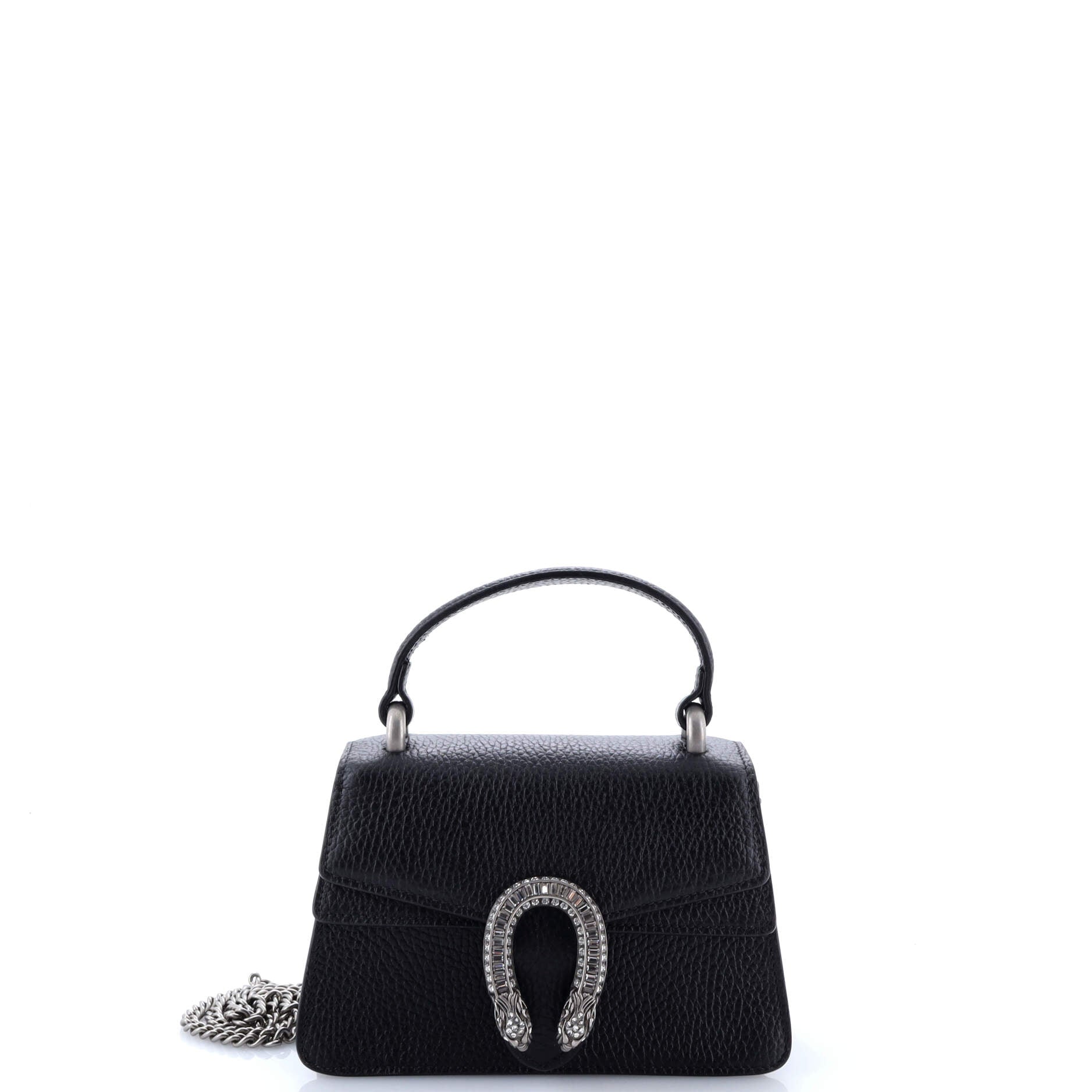 Dionysus Top Handle Bag Leather with Crystals Mini