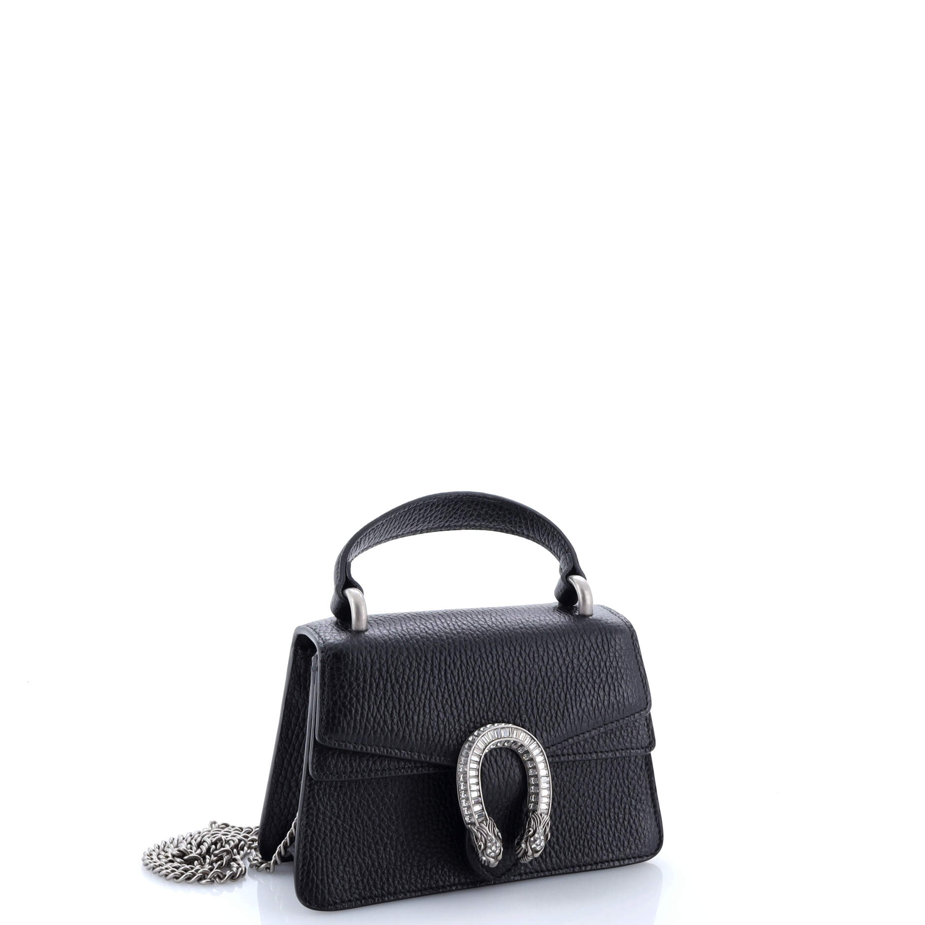 Dionysus Top Handle Bag Leather with Crystals Mini
