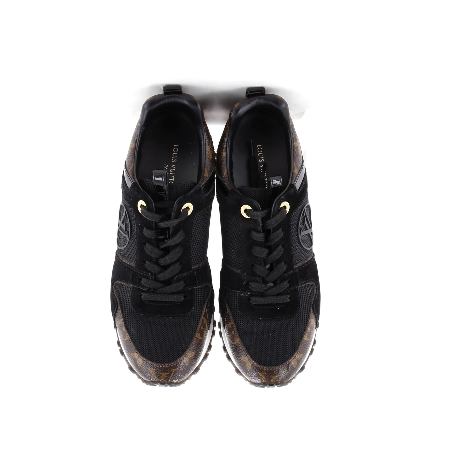 Women's Run Away Sneakers Mesh with Monogram Canvas and Suede