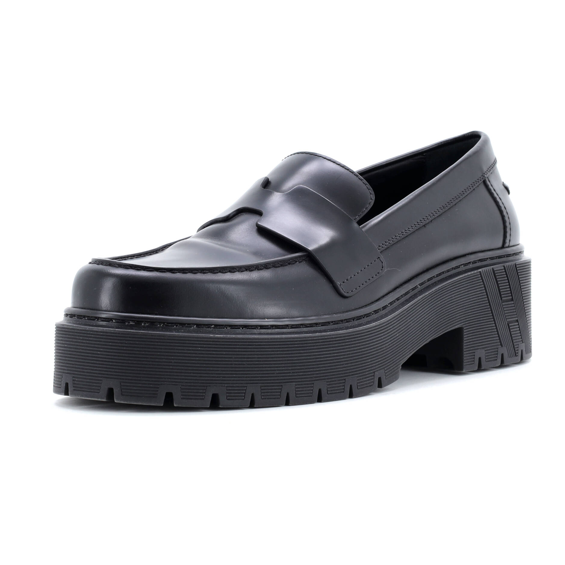 Women's Hitch Platform Loafers Leather