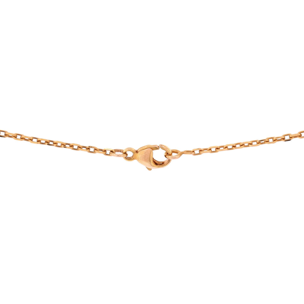 Pop H Pendant Chain Necklace Metal and Enamel Mini