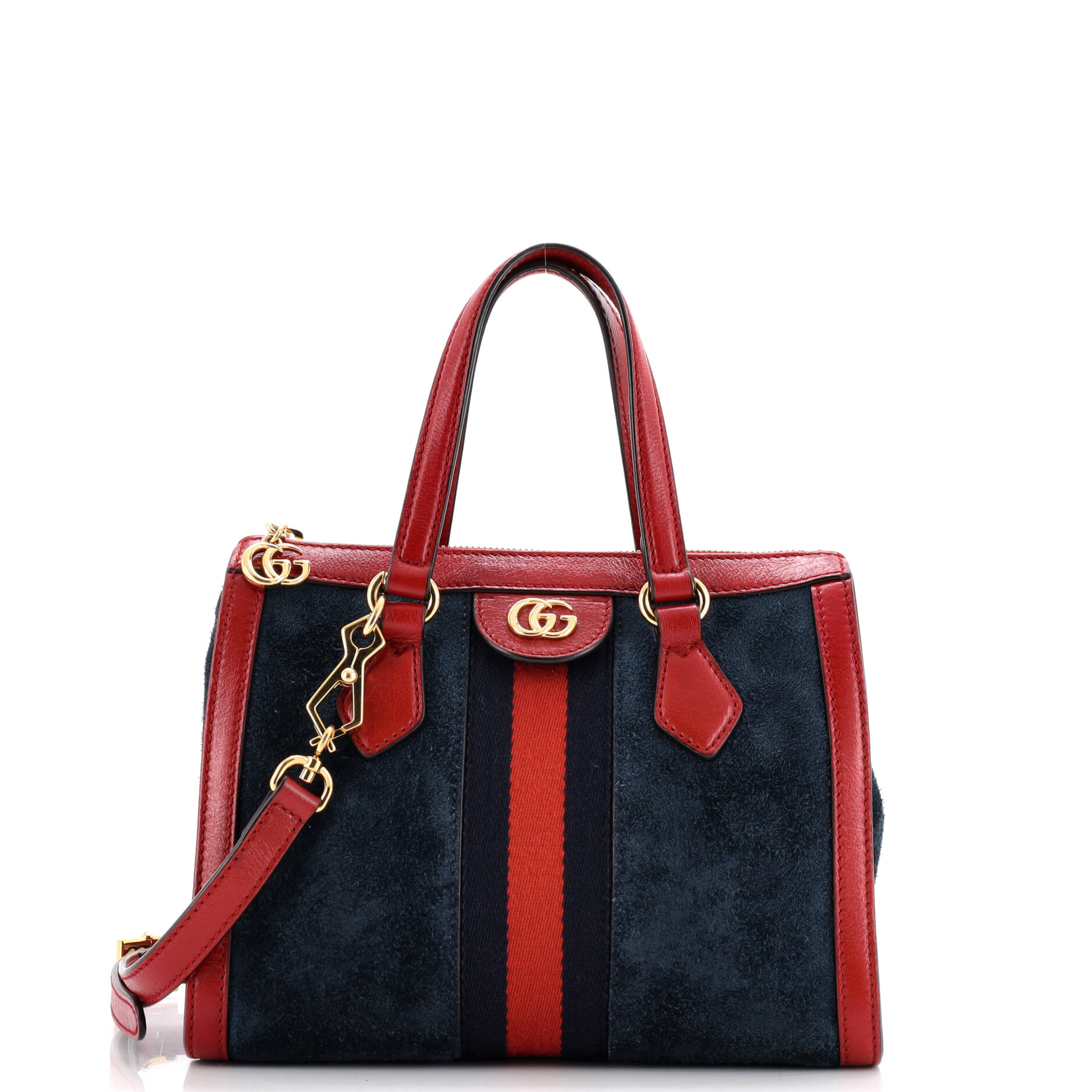 Ophidia Top Handle Tote Suede Small