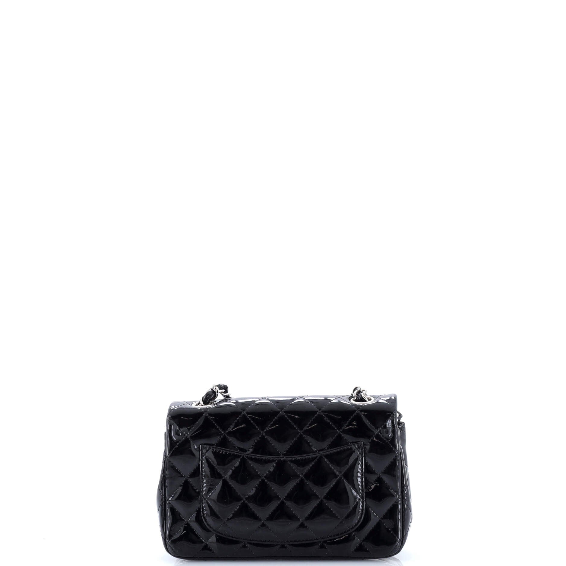 Classic Single Flap Bag Quilted Patent Mini