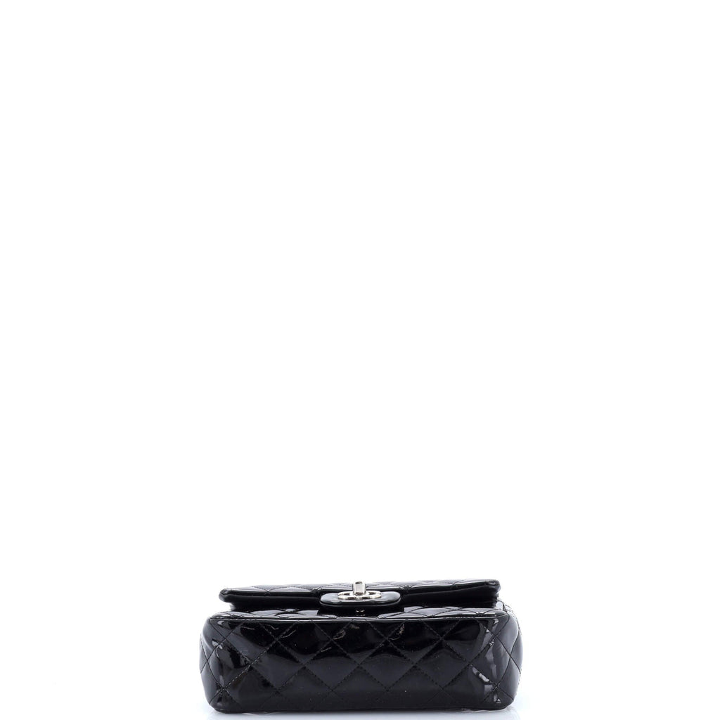 Classic Single Flap Bag Quilted Patent Mini
