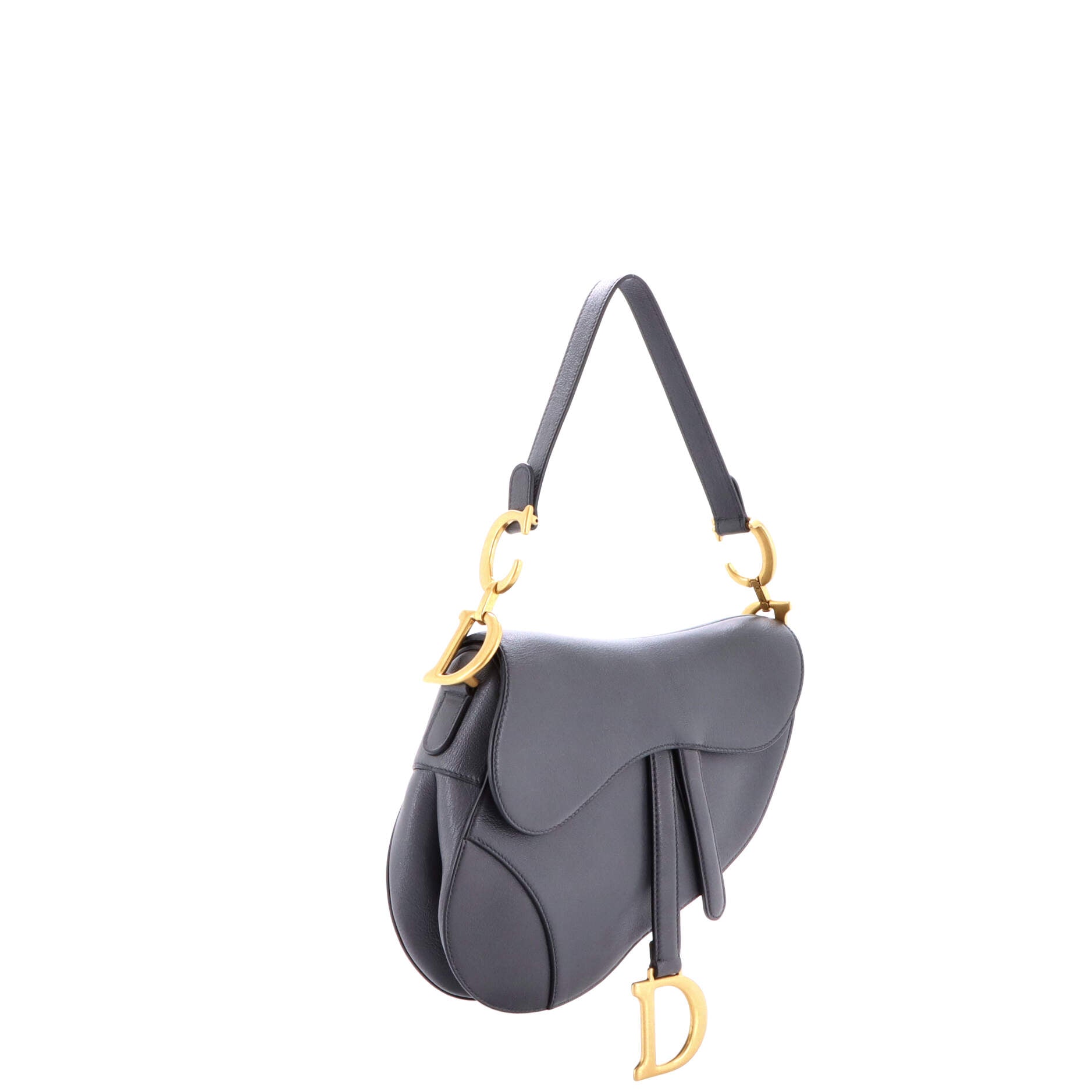 Saddle Handbag Leather Medium