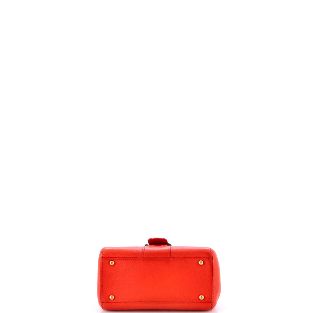 Brillant Top Handle Bag Leather Mini