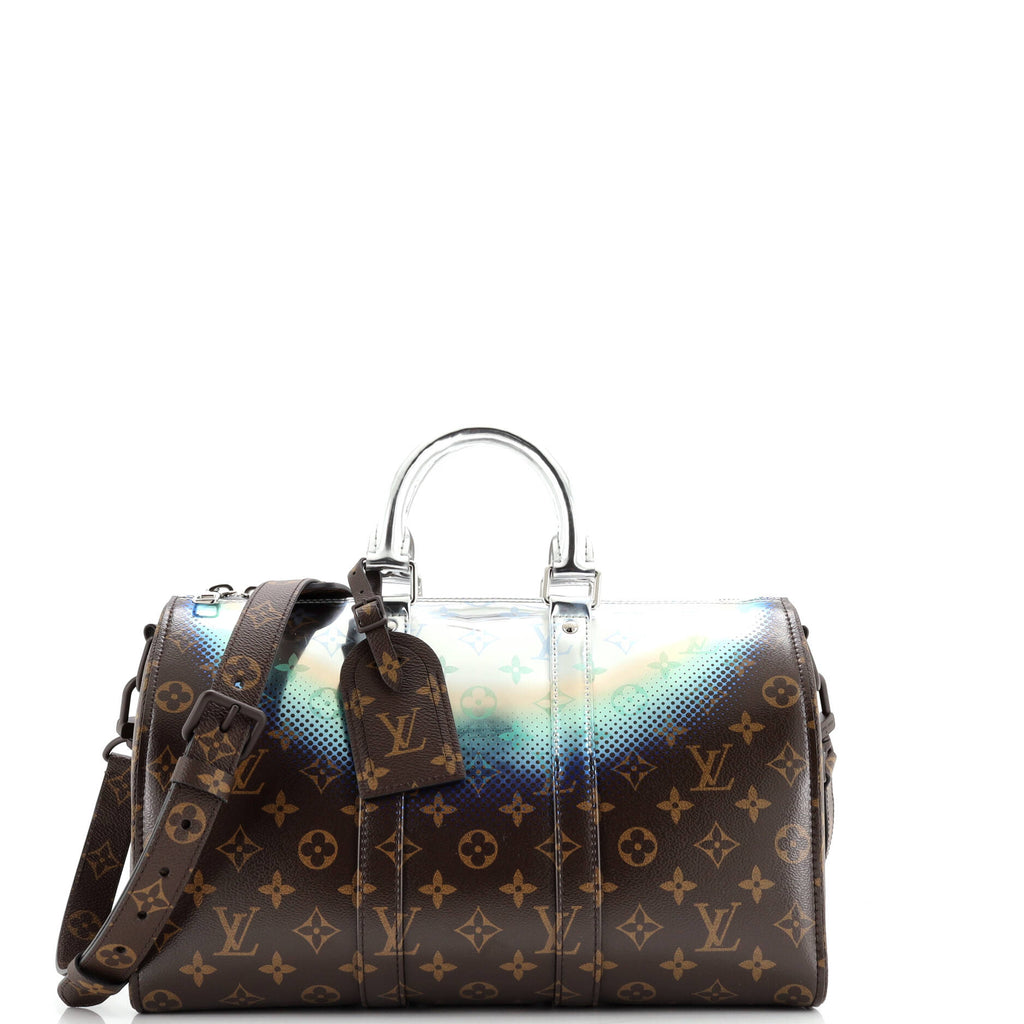 Keepall Bandouliere Bag Limited Edition Metallic Nebula Monogram Canvas 35