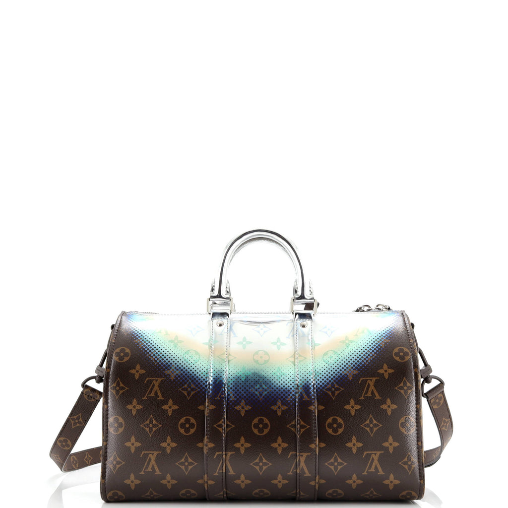 Keepall Bandouliere Bag Limited Edition Metallic Nebula Monogram Canvas 35