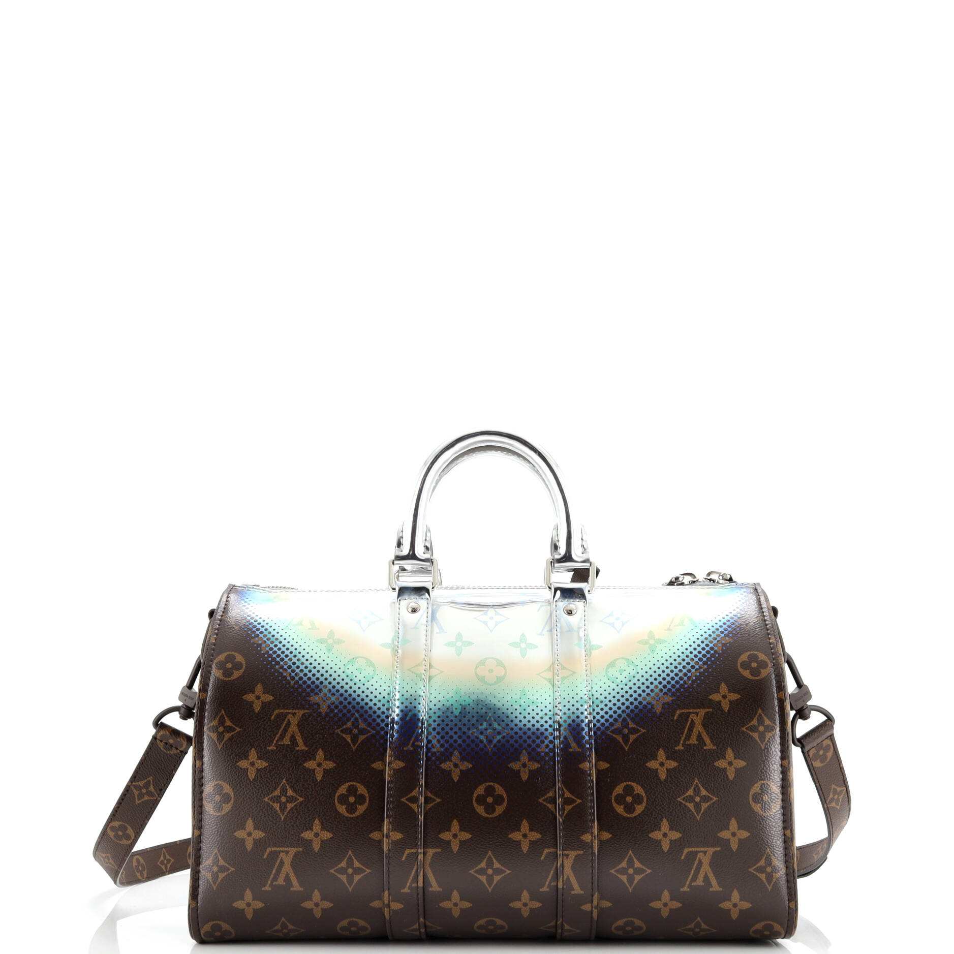 Keepall Bandouliere Bag Limited Edition Metallic Nebula Monogram Canvas 35