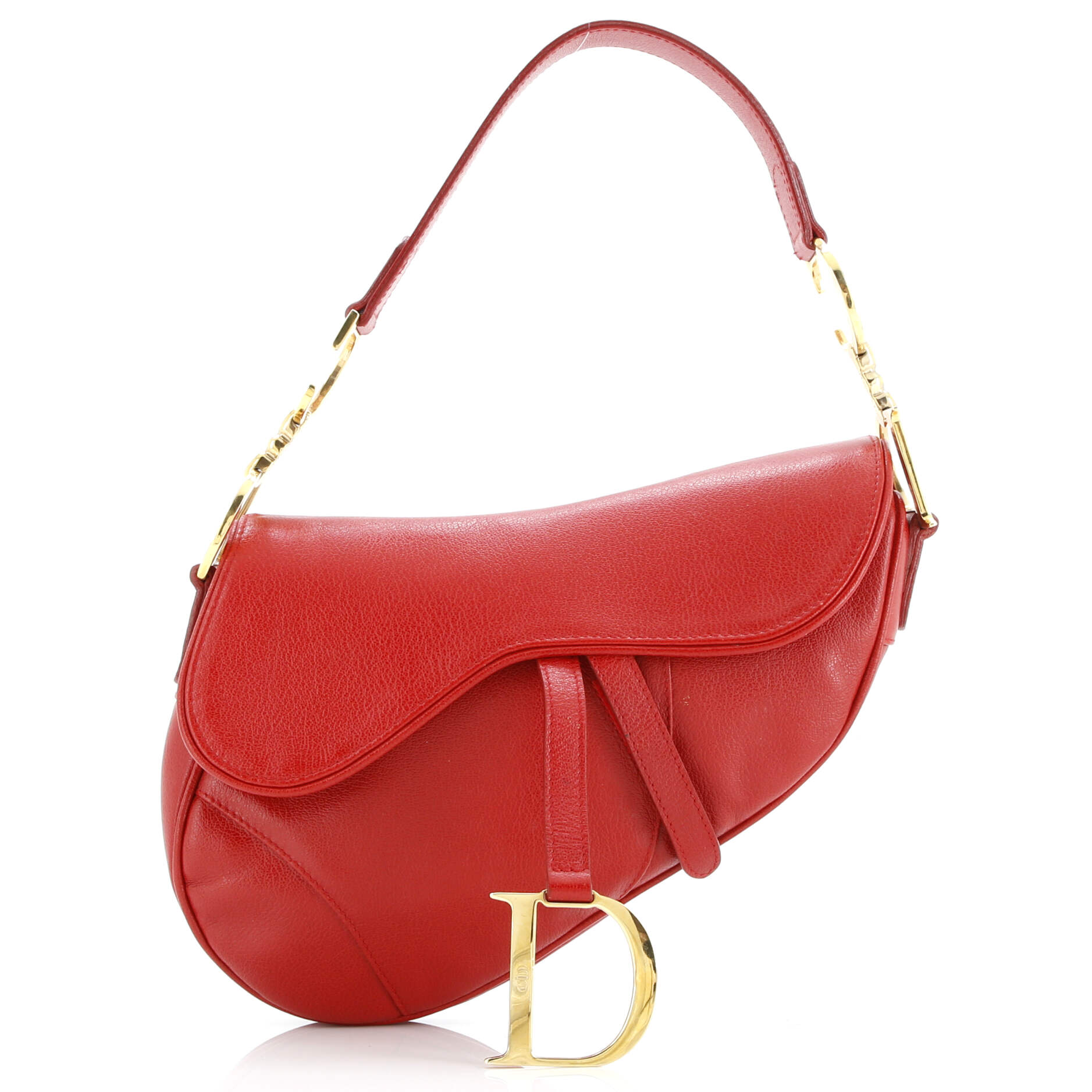 Saddle Handbag Leather Medium