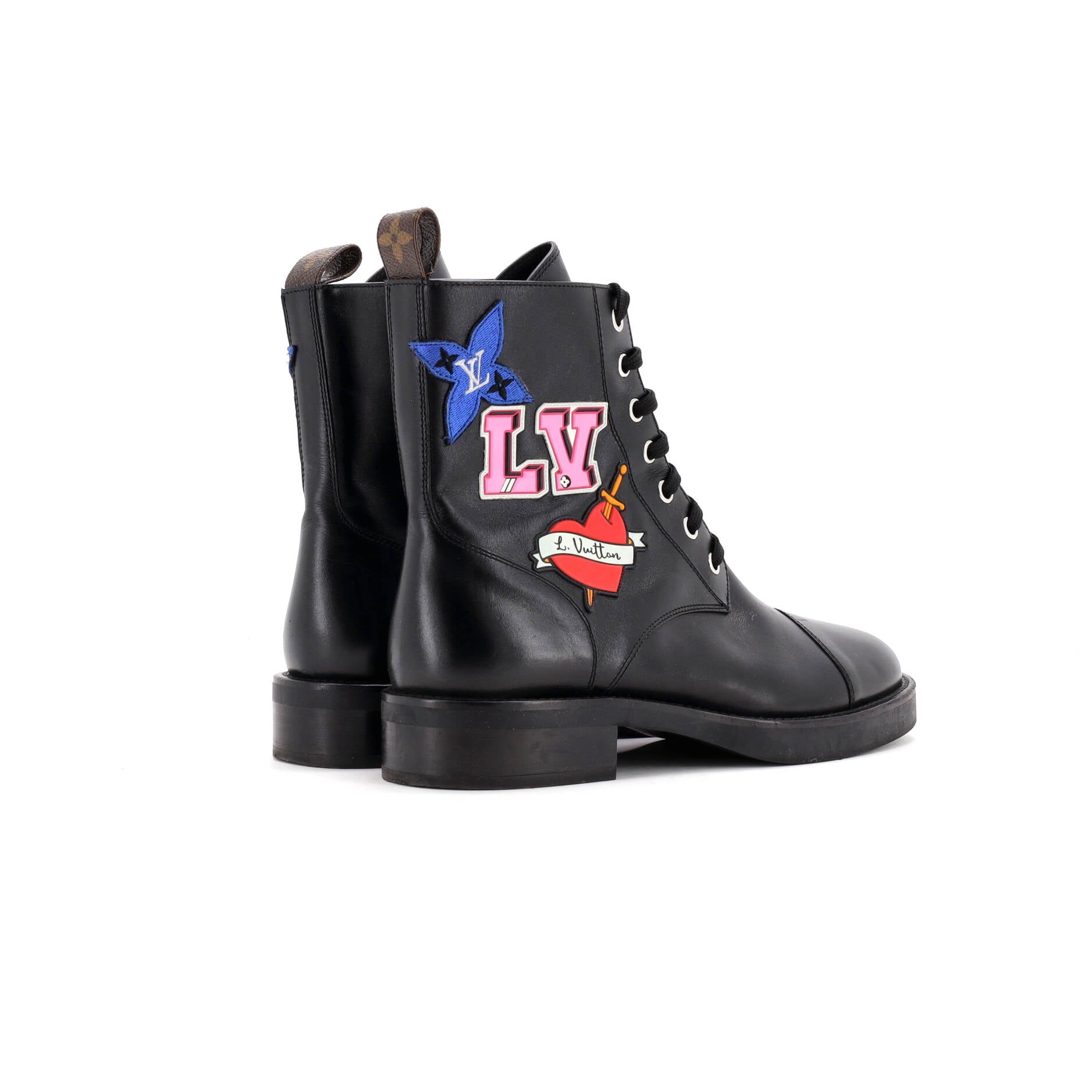 Women's Monogram Territory Flat High Ranger Boots Leather