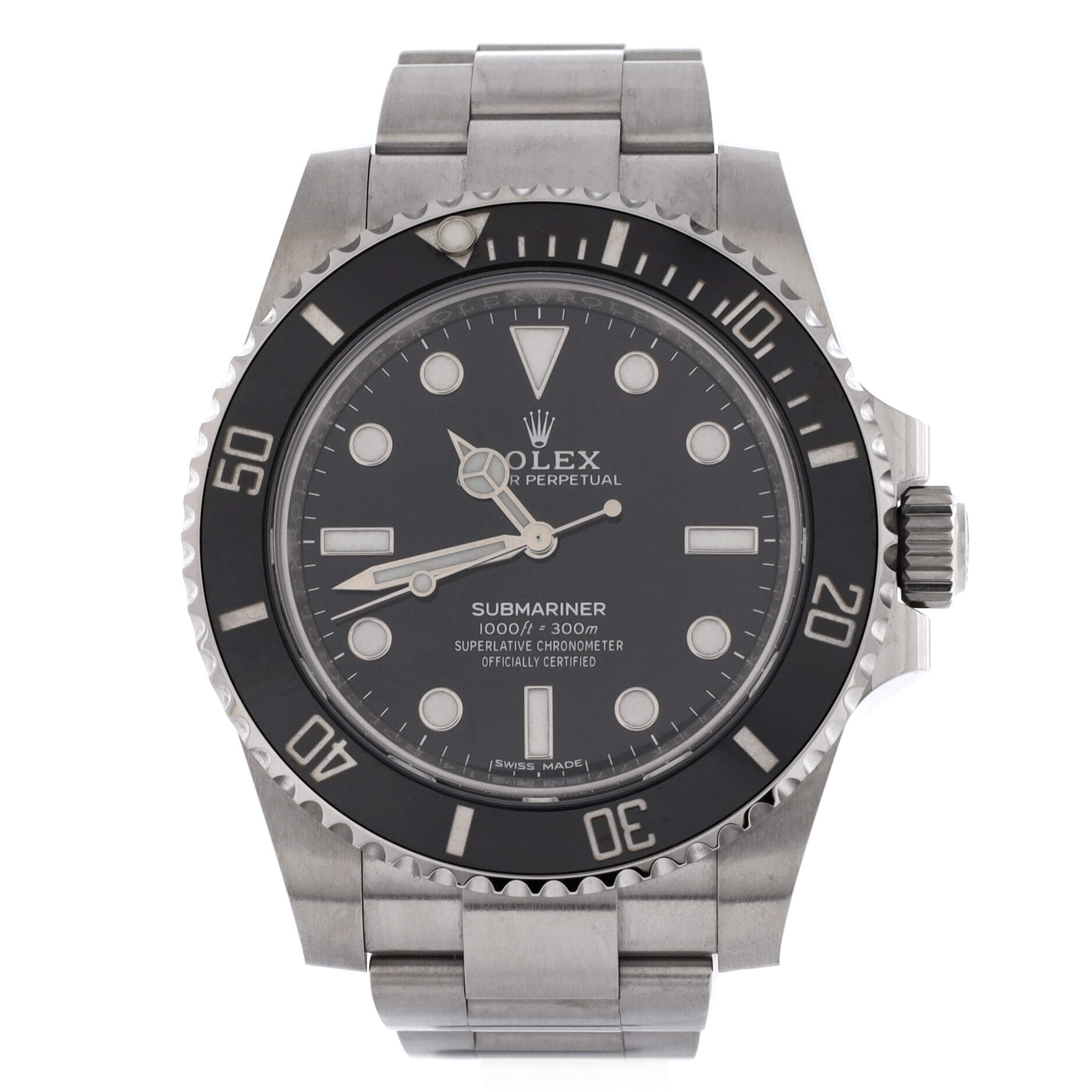 Oyster Perpetual Submariner Automatic Watch Stainless Steel and Cerachrom 40
