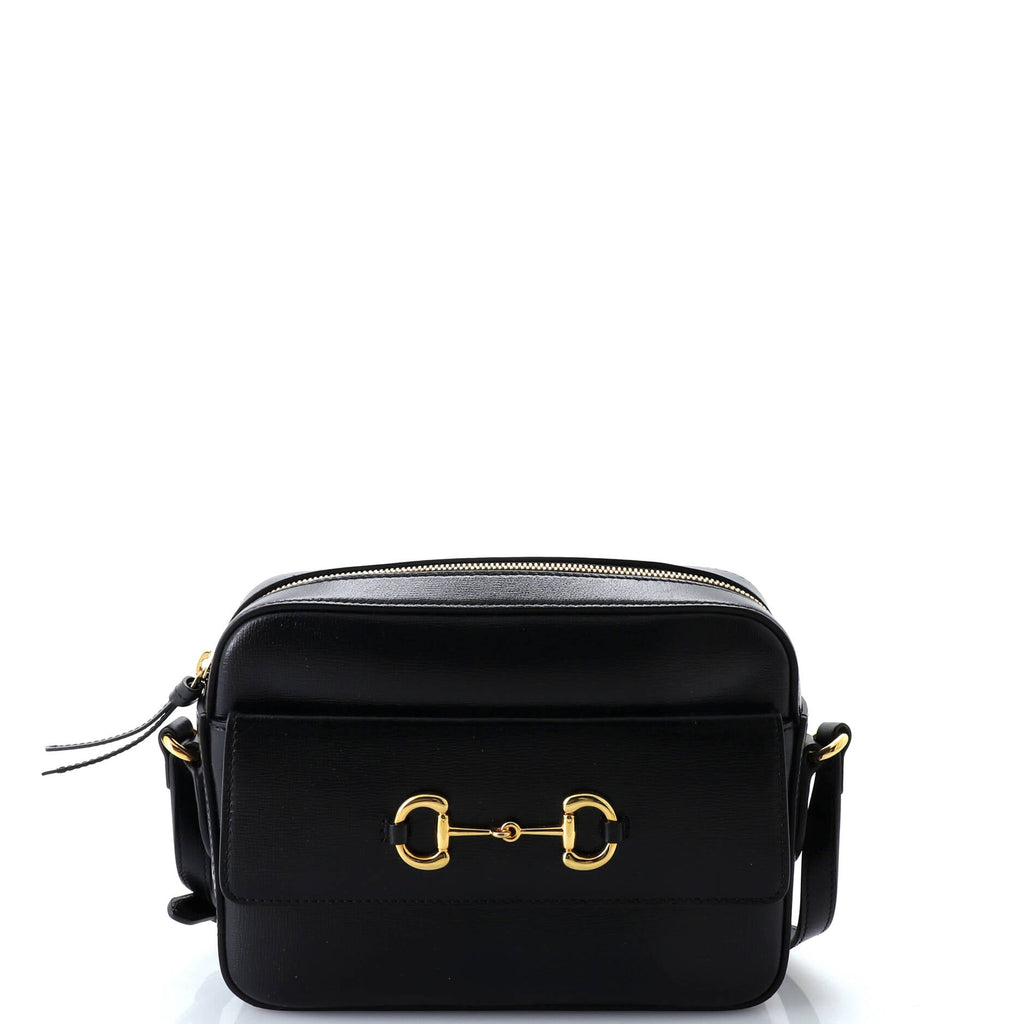Horsebit 1955 Flap Pocket Camera Bag Leather Small