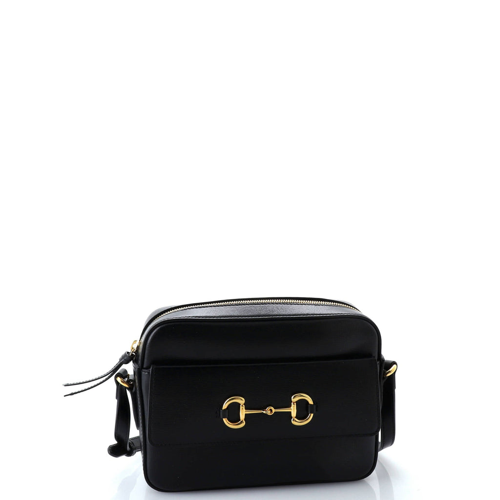 Horsebit 1955 Flap Pocket Camera Bag Leather Small