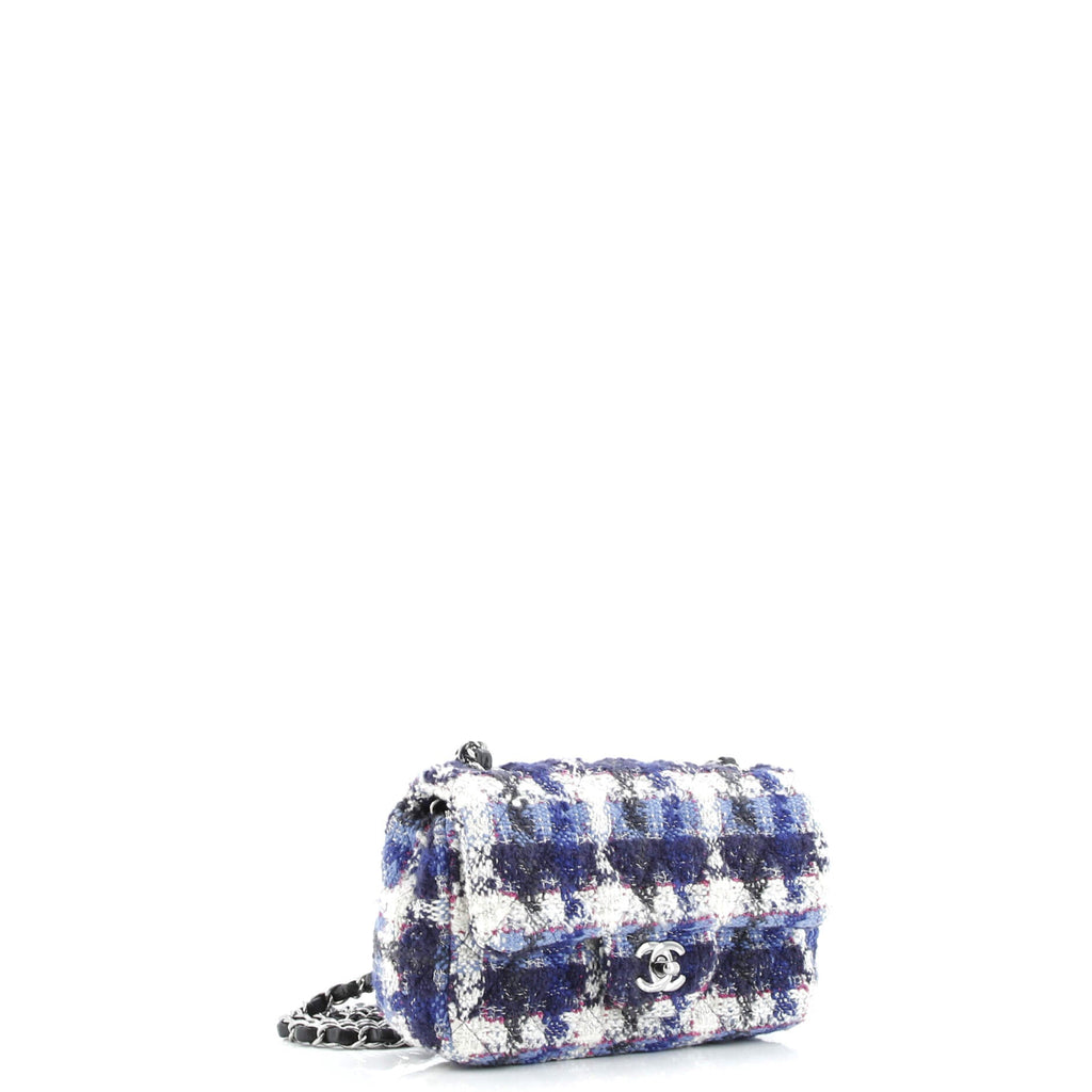 Classic Single Flap Bag Quilted Tweed Mini