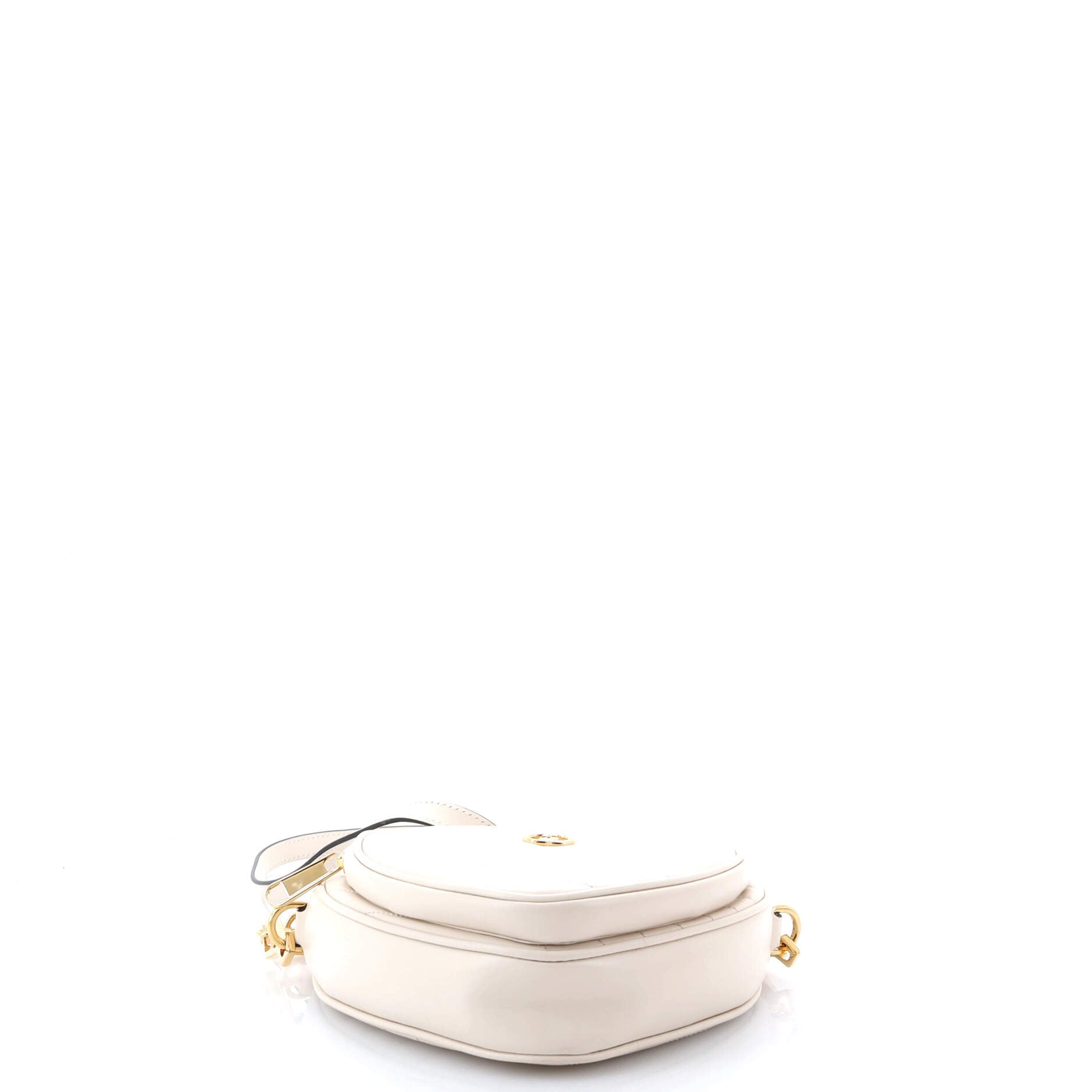Interlocking G Heart Shoulder Bag Diagonal Quilted Leather Mini