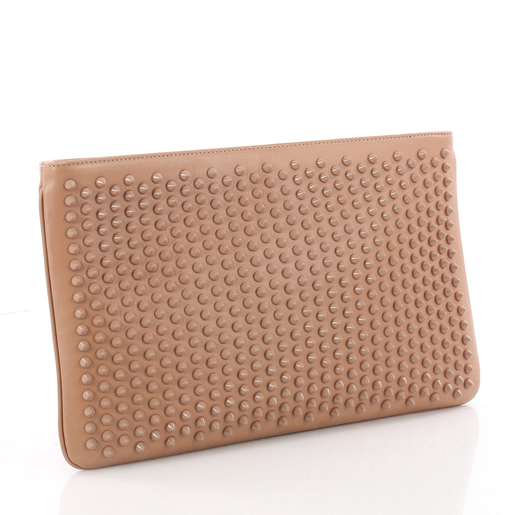 Loubiposh Clutch Spiked Leather