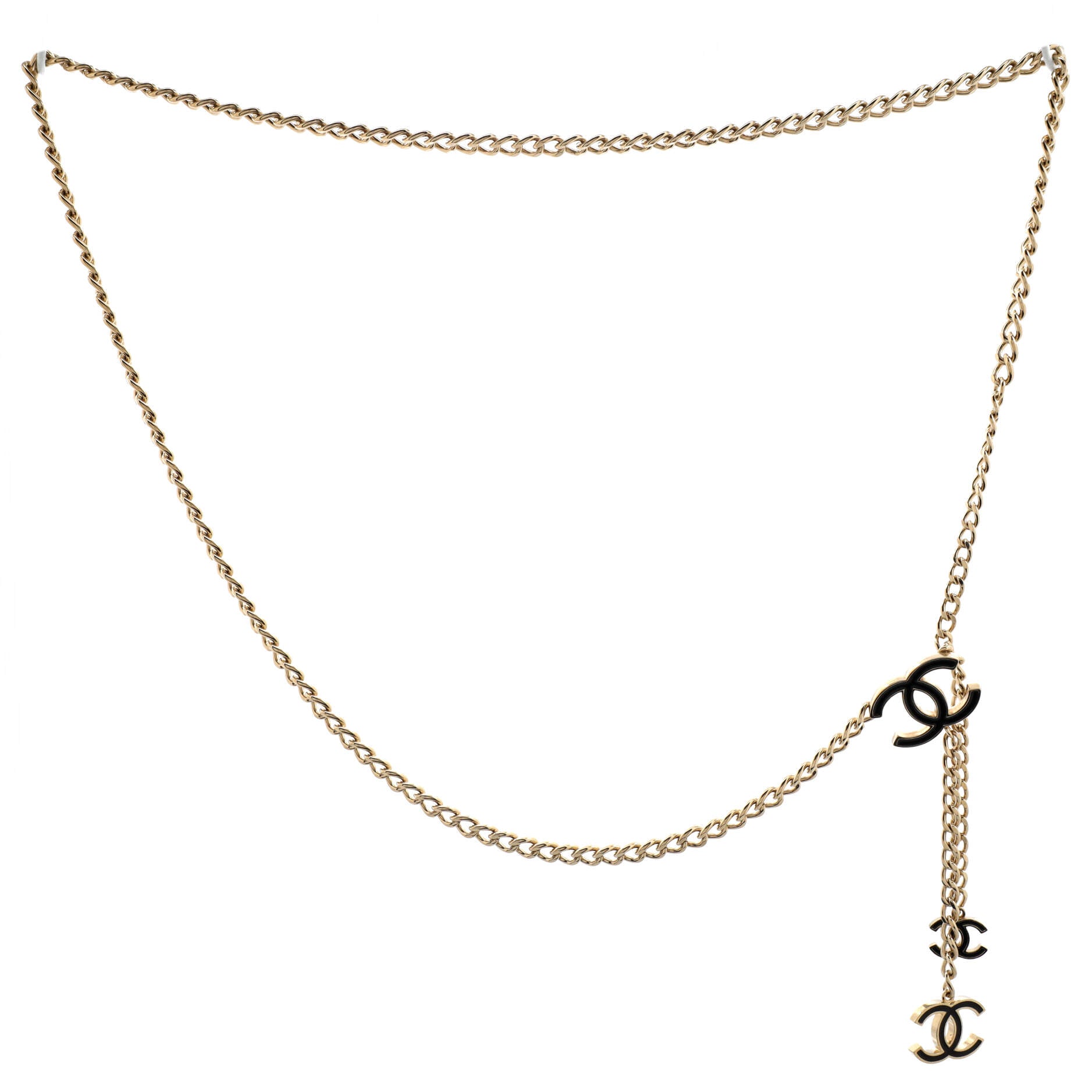 CC Charm Chain Belt Metal with Enamel