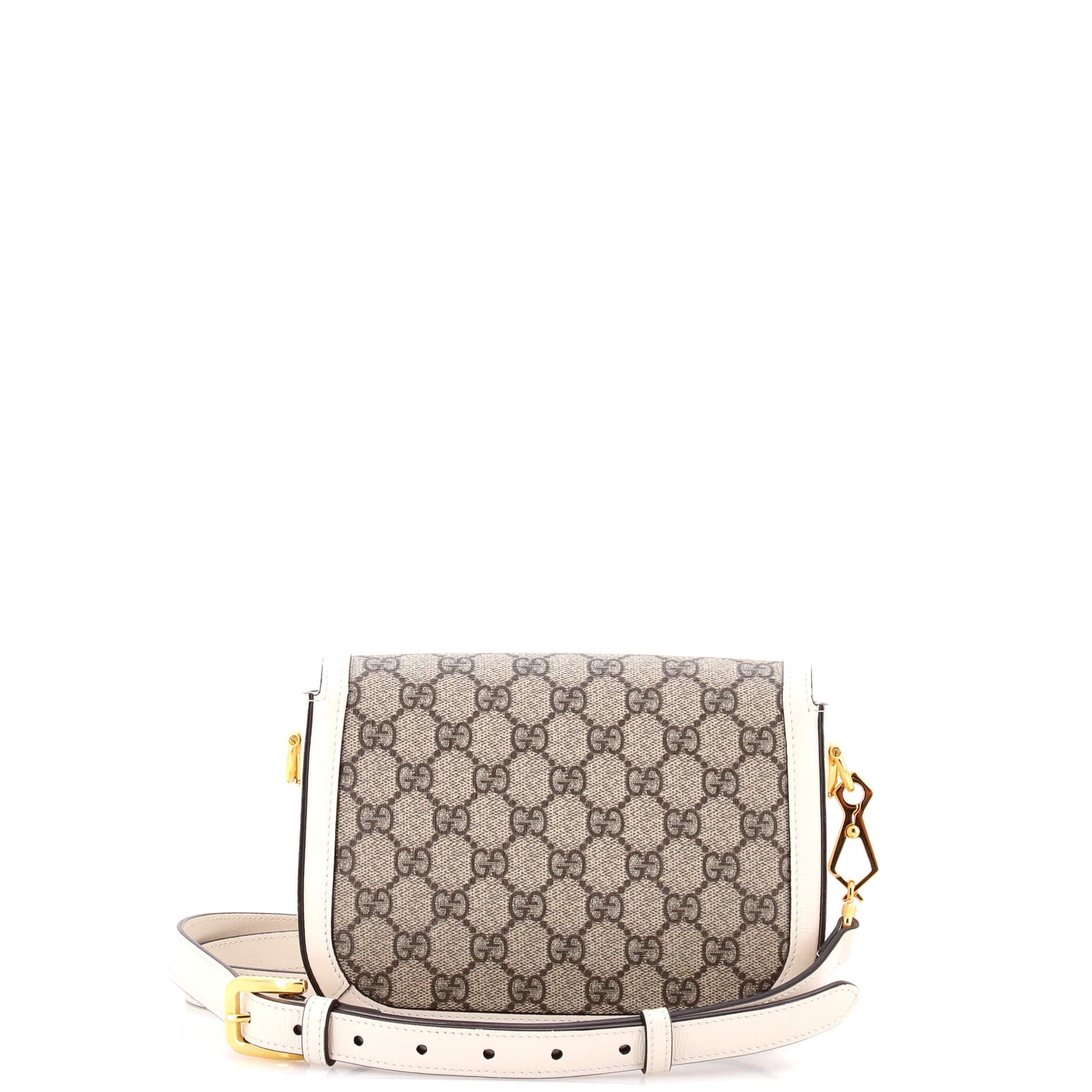Horsebit 1955 Shoulder Bag GG Coated Canvas with Leather Mini